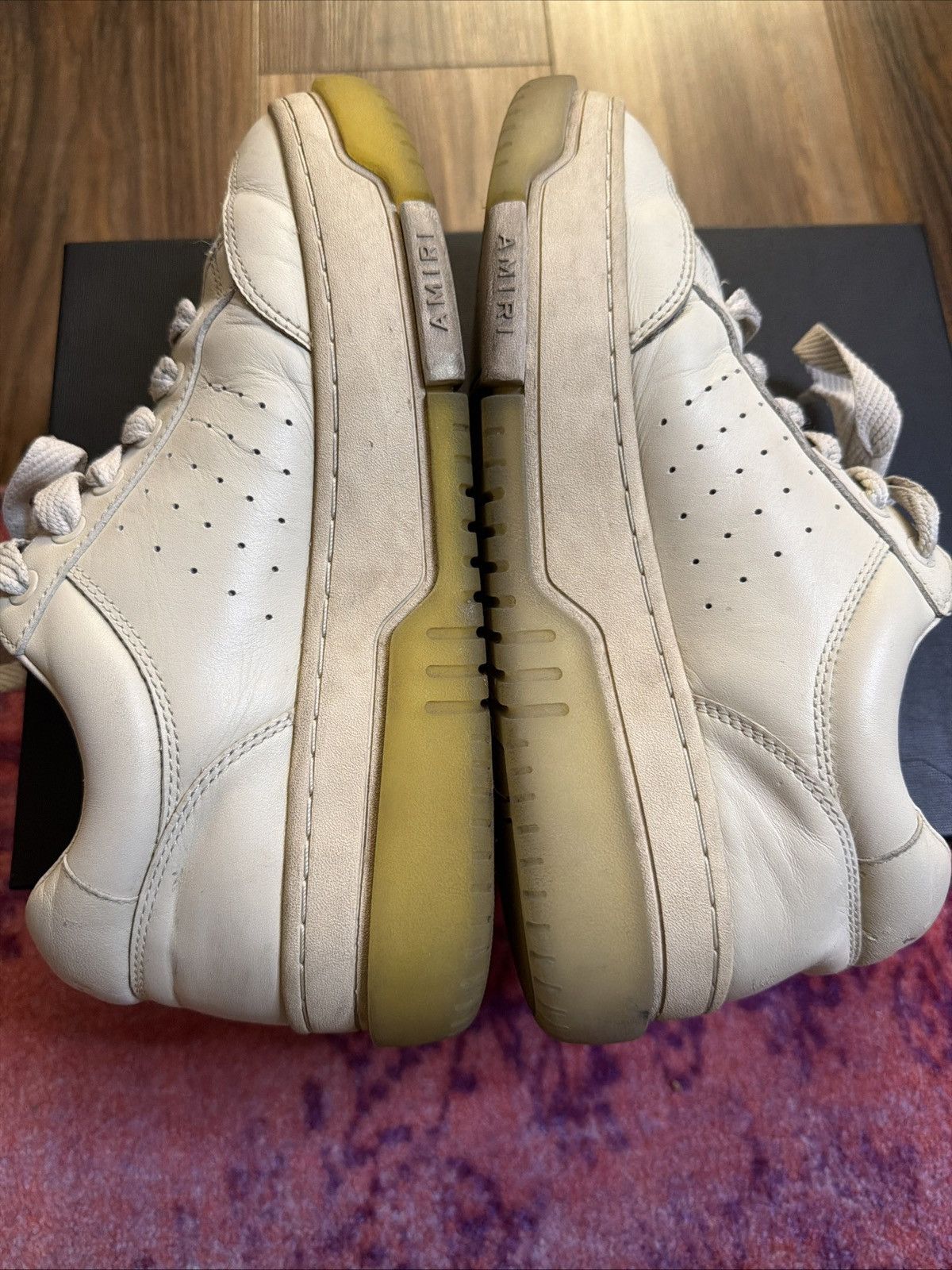 Amiri Amiri Stadium Low Alabaster Size 41 Mens Used Size US 9 / EU 42 - 8 Thumbnail