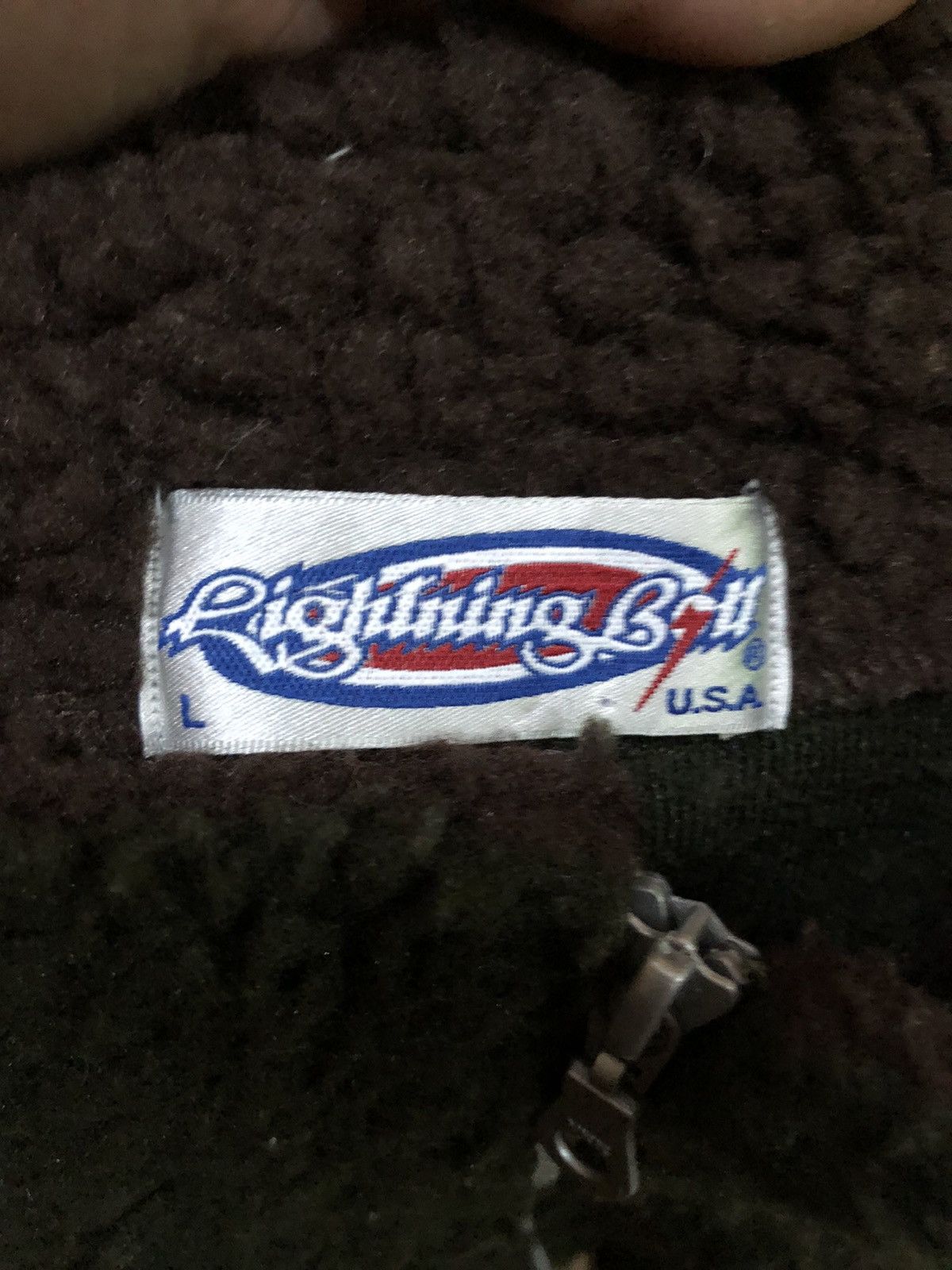 Lightning Bolt × Vintage Vintage Lightning Bolt Half Deep Pile Fleece Sweatshirt Size US M / EU 48-50 / 2 - 3 Thumbnail