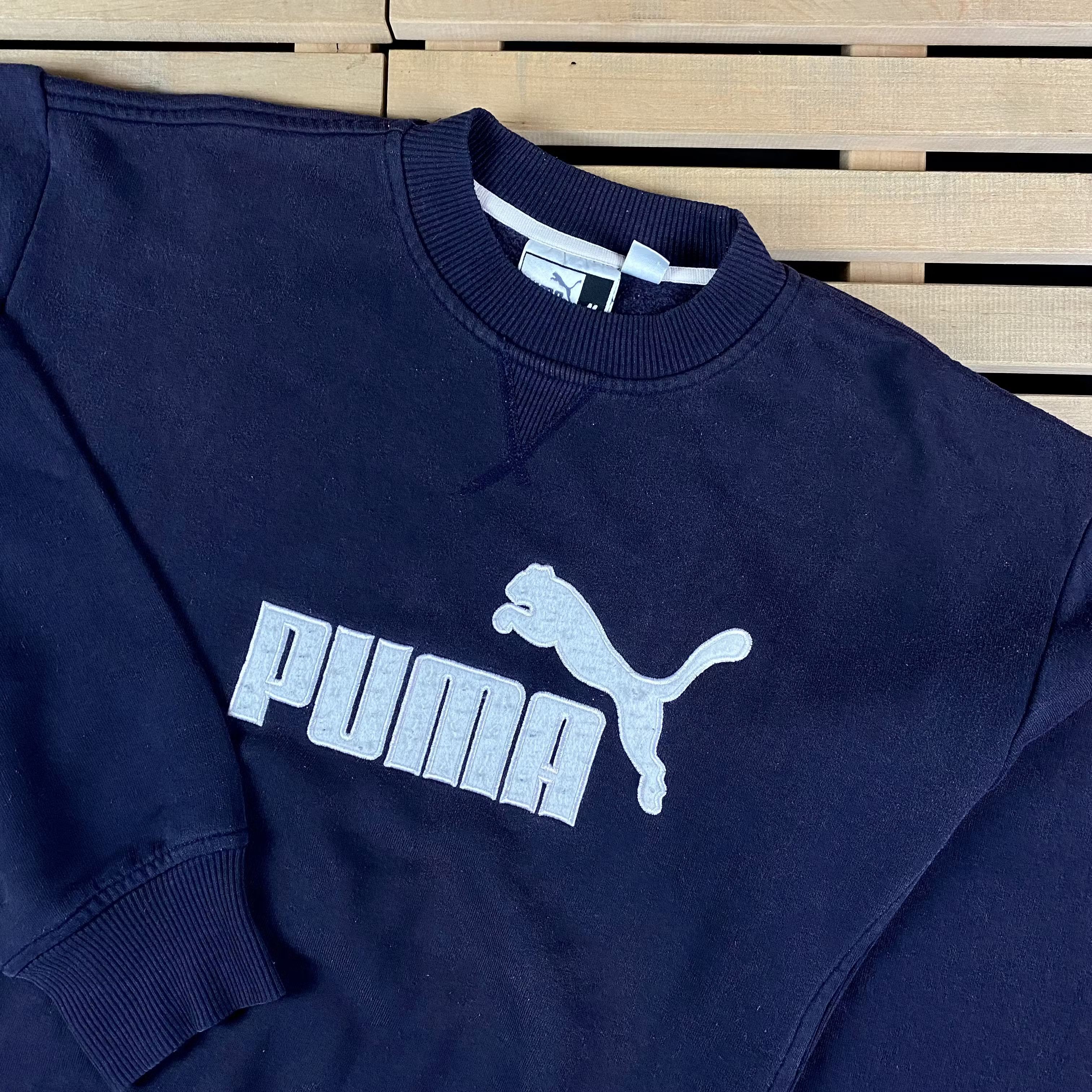 Puma × Vintage Mens Sweatshirt Puma Big Logo Vintage Size M Size US M / EU 48-50 / 2 - 2 Thumbnail