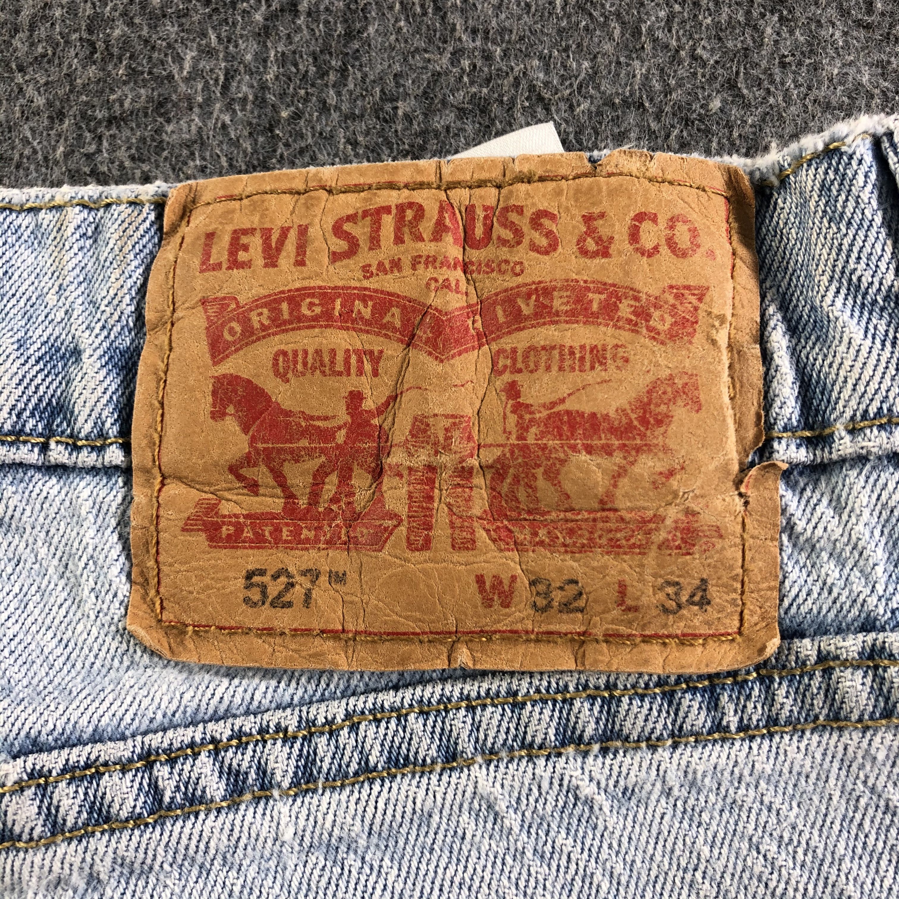 Levi's Vintage Light Wash Levis 527 Jeans-J3696 Size US 32 / EU 48 - 5 Thumbnail