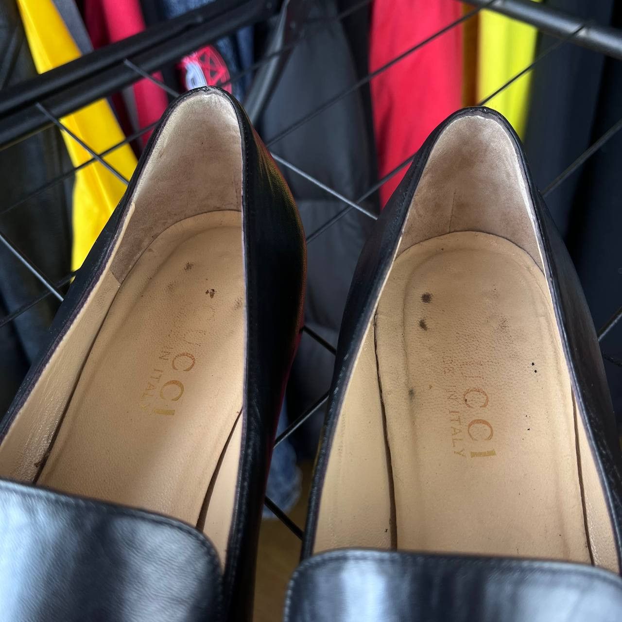 Gucci Gucci Black Leather Heeled Loafers Italy Size 39.5 Size US 9.5 / IT 39.5 - 9 Thumbnail