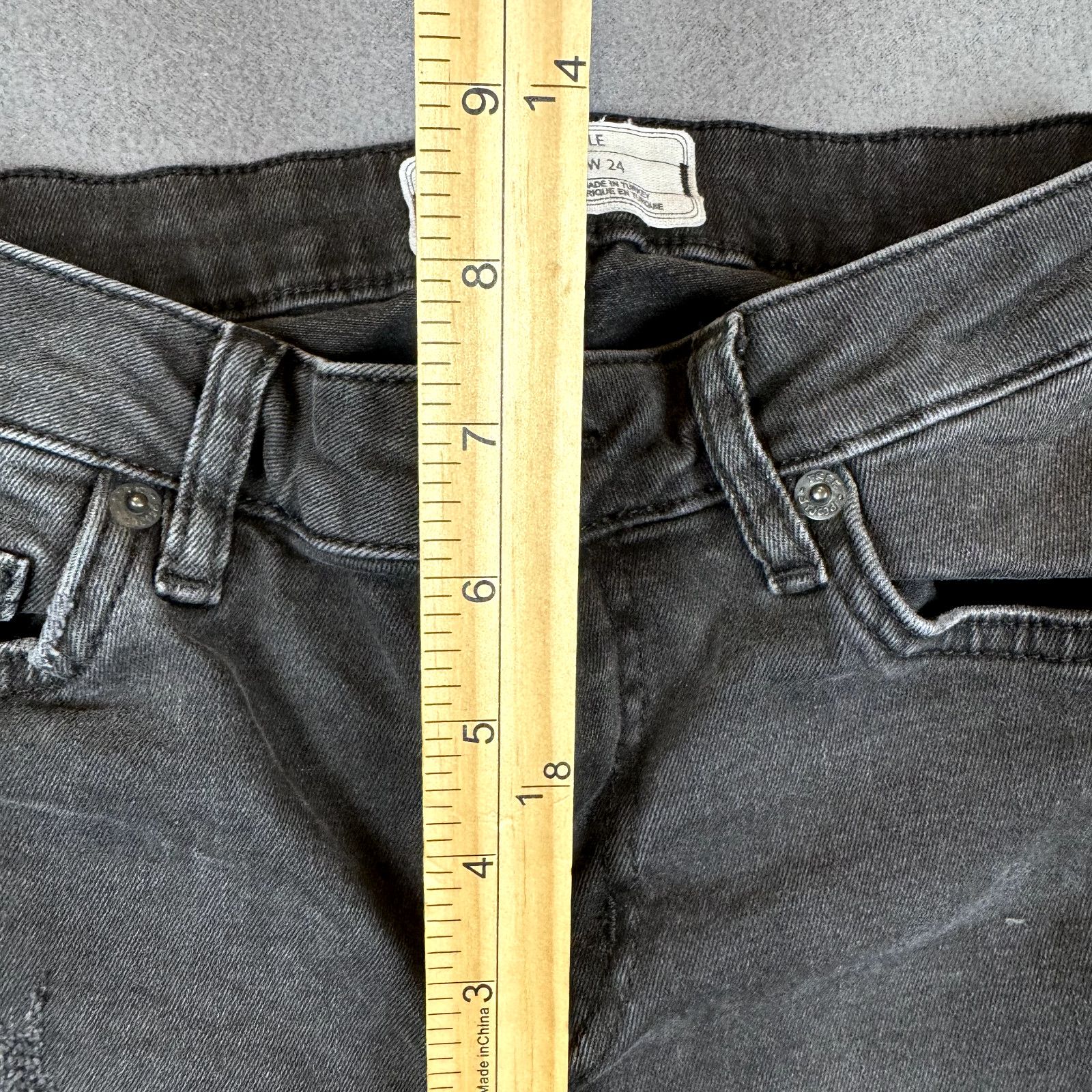 Free People Free People Jeans Women 24 (24x24) Black Distressed Crop Size 24" / US 00 / IT 34 - 6 Thumbnail