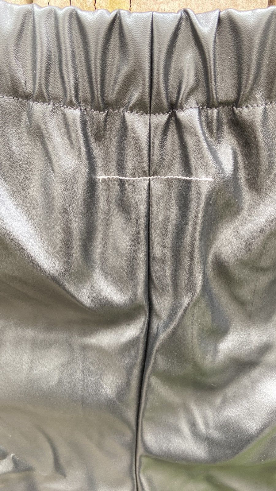 MM6 × Maison Margiela MM6 Maison Martin Margiela Black Faux Leather Pants Size 27" / US 4 / IT 40 - 4 Thumbnail