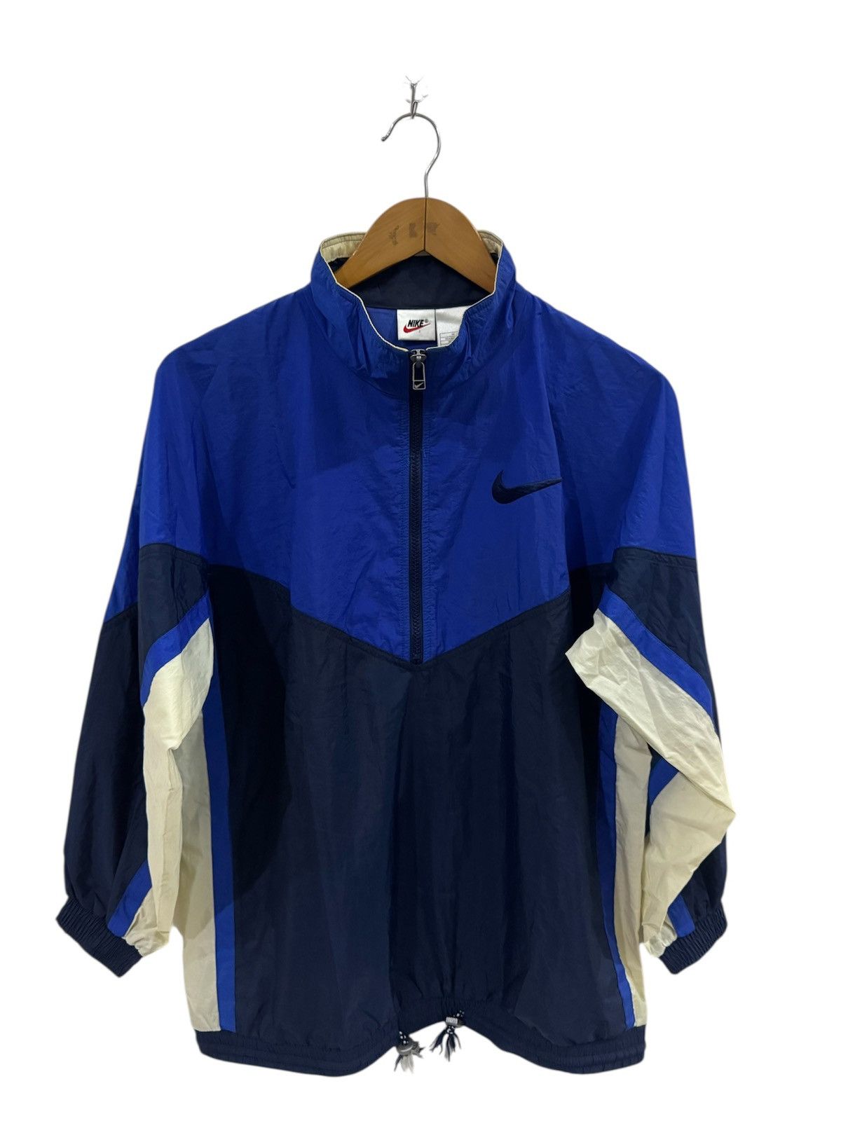 Nike × Vintage Vintage 90’s Nike Half Zipper Windbreaker Size US S / EU 44-46 / 1 - 1 Thumbnail