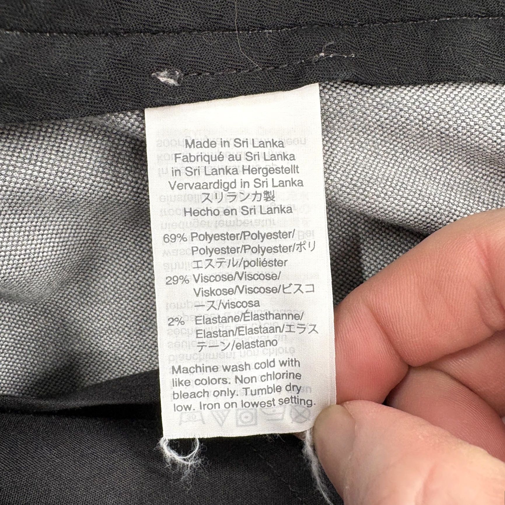 J.Crew J.Crew Ludlow Dress Pants Mens 33x32 Gray Slim Fit Stretch Cotton Blend Business Pants Size US 33 - 6 Thumbnail