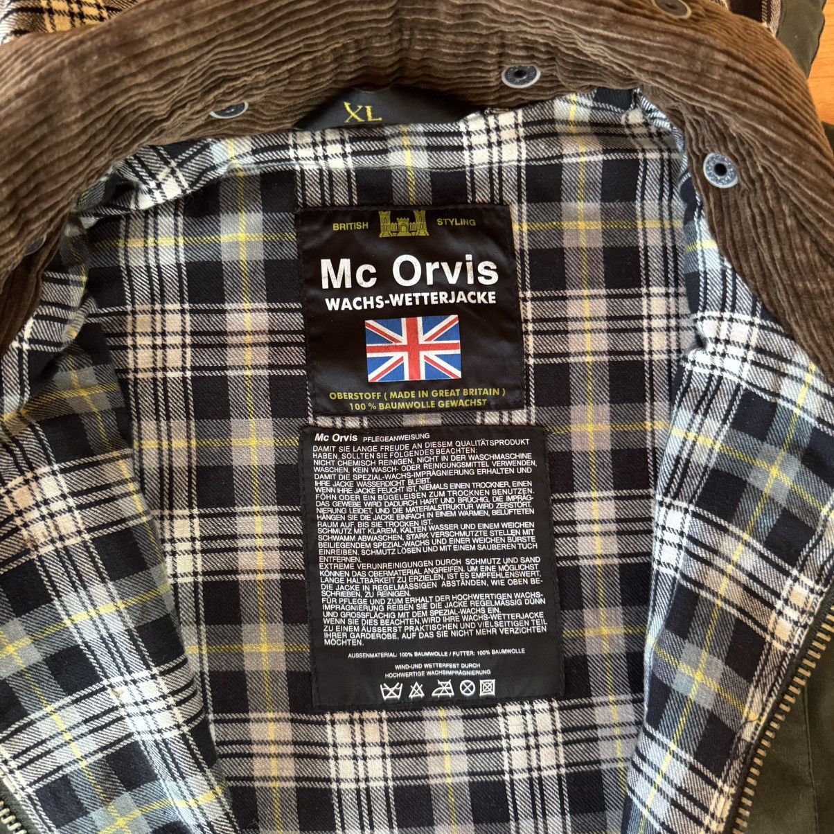 Orvis McOrvis Wachs-Wetterjacke Waxed Hunting Jacket Size US XL / EU 56 / 4 - 5 Thumbnail