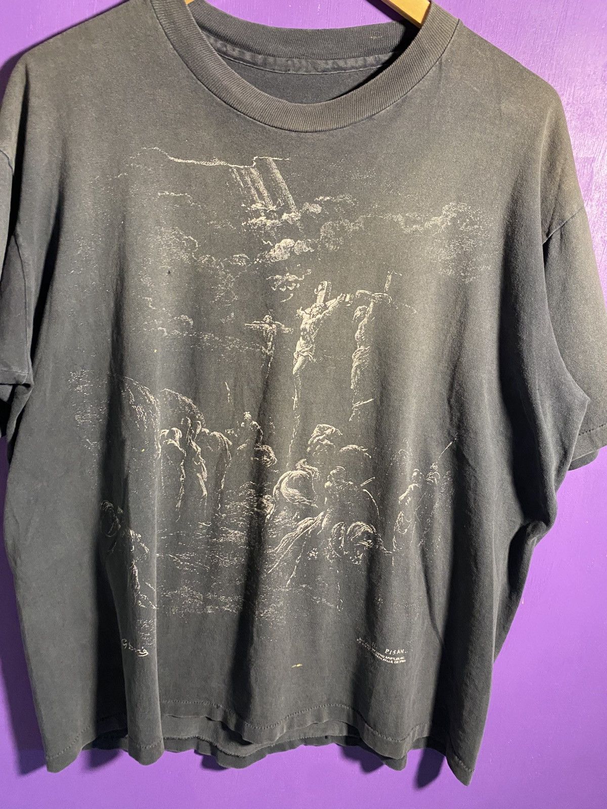 Other Vintage 90s Boris faded jesus art tee Size US XL / EU 56 / 4 - 3 Thumbnail