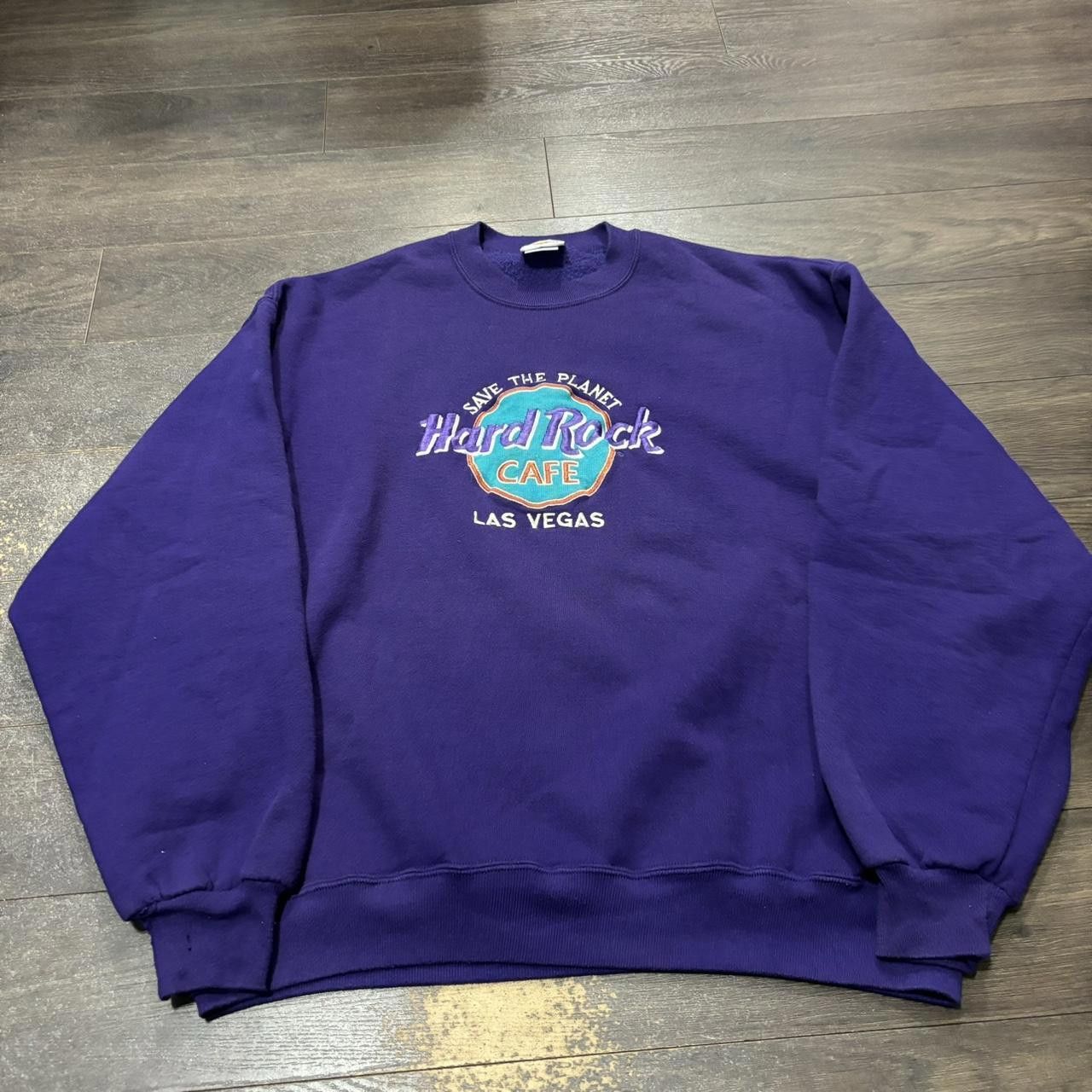 Hard Rock Cafe Vintage Hard Rock Cafe Las Vegas Crewneck Sweatshirt 90s L Size US L / EU 52-54 / 3 - 3 Thumbnail