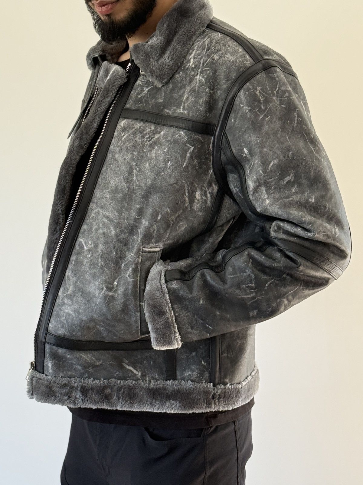 Other Hand-Made, Sheep Skin, Fur lined, SoftGenuine Leather Jacket Size US M / EU 48-50 / 2 - 6 Thumbnail