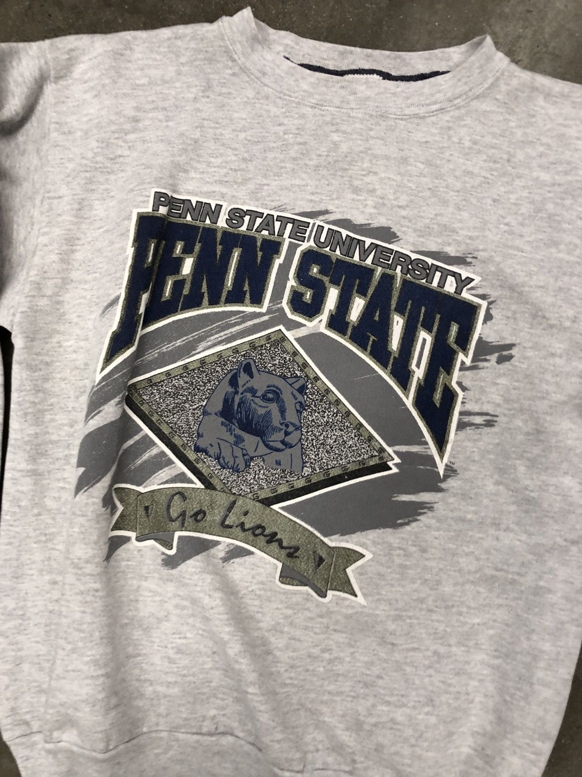 Vintage 90s Penn State Nittany, Lions sweatshirt, XL Size US XL / EU 56 / 4 - 2 Thumbnail