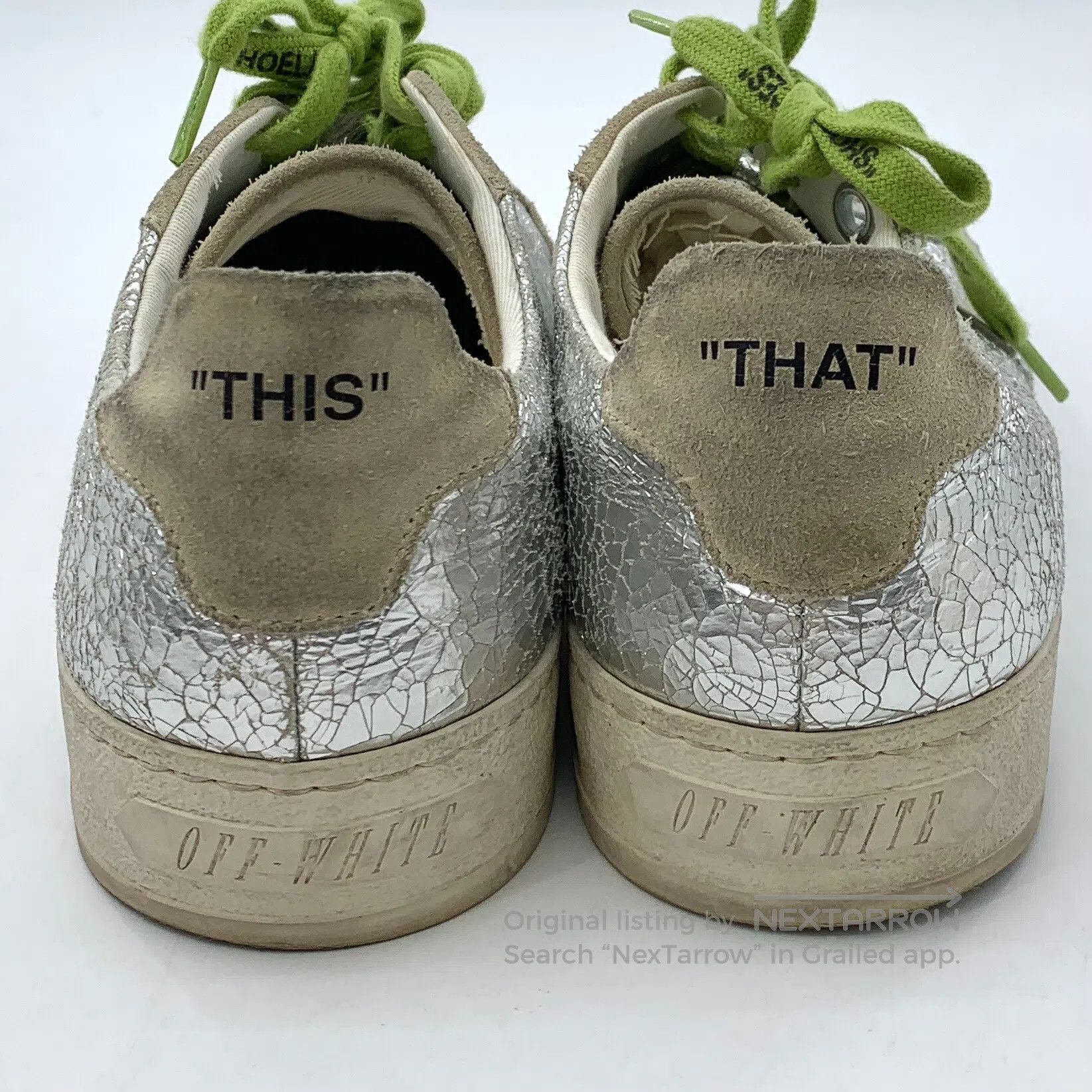 Off-White Off-White Multicolored Arrow Strap Casual Flat Sneakers Di Size US 8 / EU 41 - 9 Thumbnail