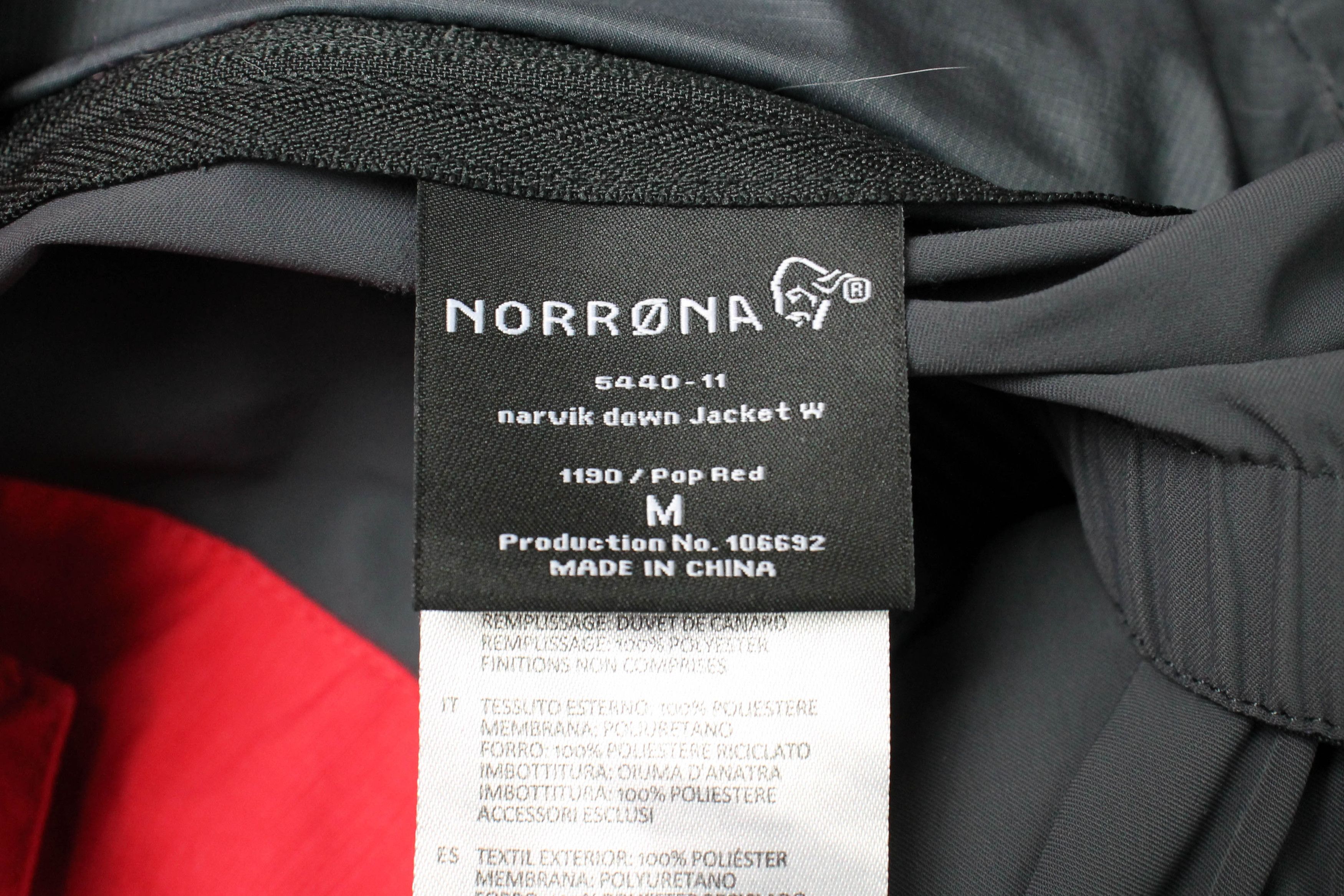 Norrona NORRONA 5440-11 Narvik Down Jacket Women's MEDIUM Full Zip Size M / US 6-8 / IT 42-44 - 8 Thumbnail