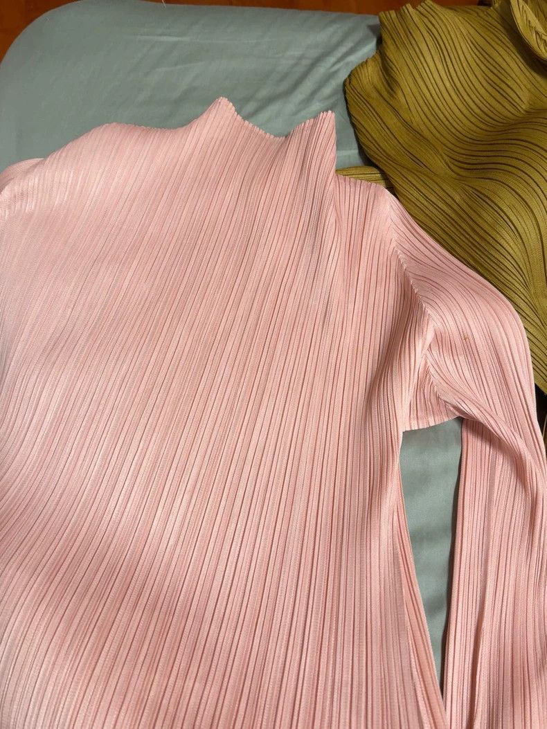 Issey Miyake Issey Miyake size:3 Pink pleated long-sleeved top Size XS / US 0-2 / IT 36-38 - 6 Thumbnail