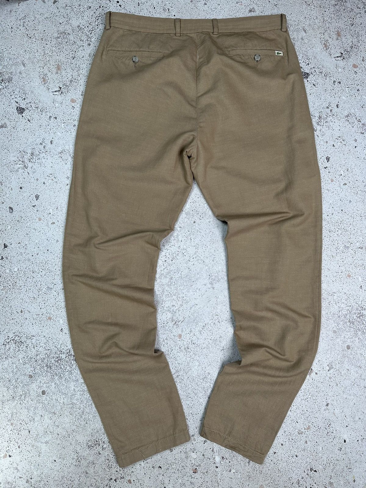 Lacoste Lacoste Cotton-Linen Trousers Men 34 Pants beige M L Size US 34 / EU 50 - 16 Thumbnail