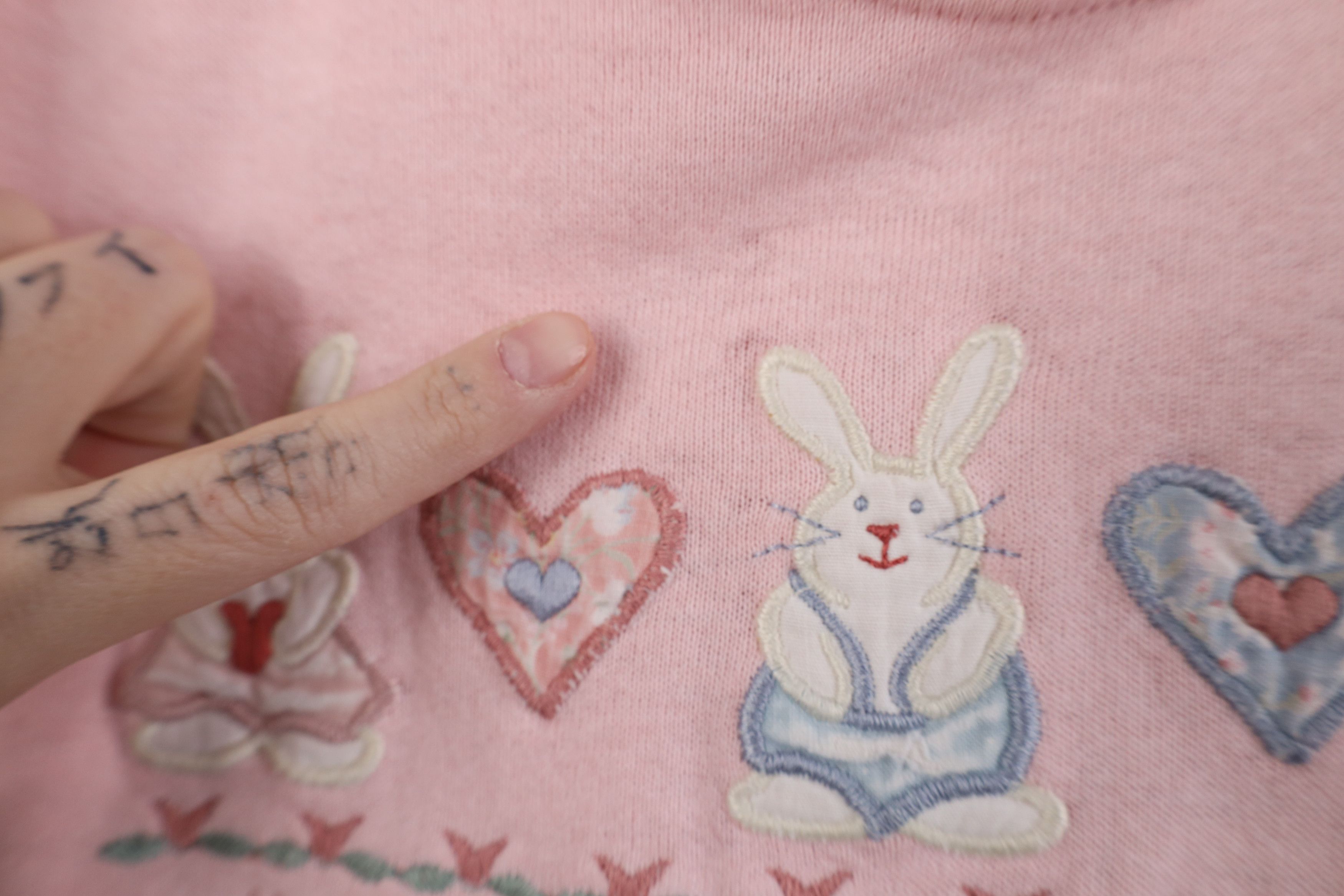 Vintage Vintage 90s Heart Motherhood Is Heir Raising Sweatshirt USA Size S / US 4 / IT 40 - 6 Thumbnail