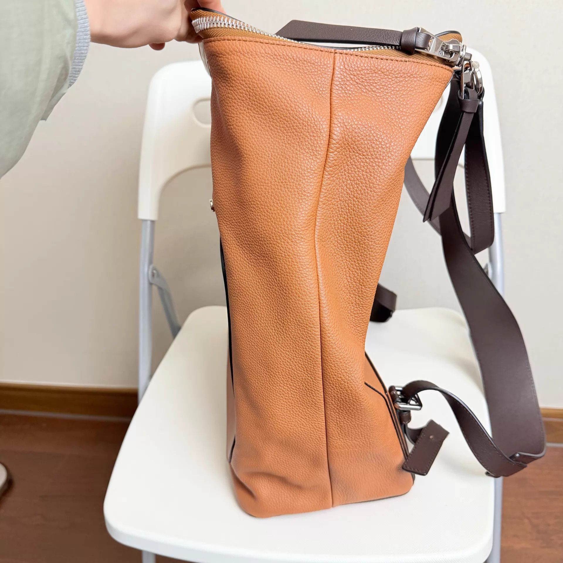Loewe LOEWE Goya Backpack Large Caramel Maple Brown Size ONE SIZE - 3 Thumbnail