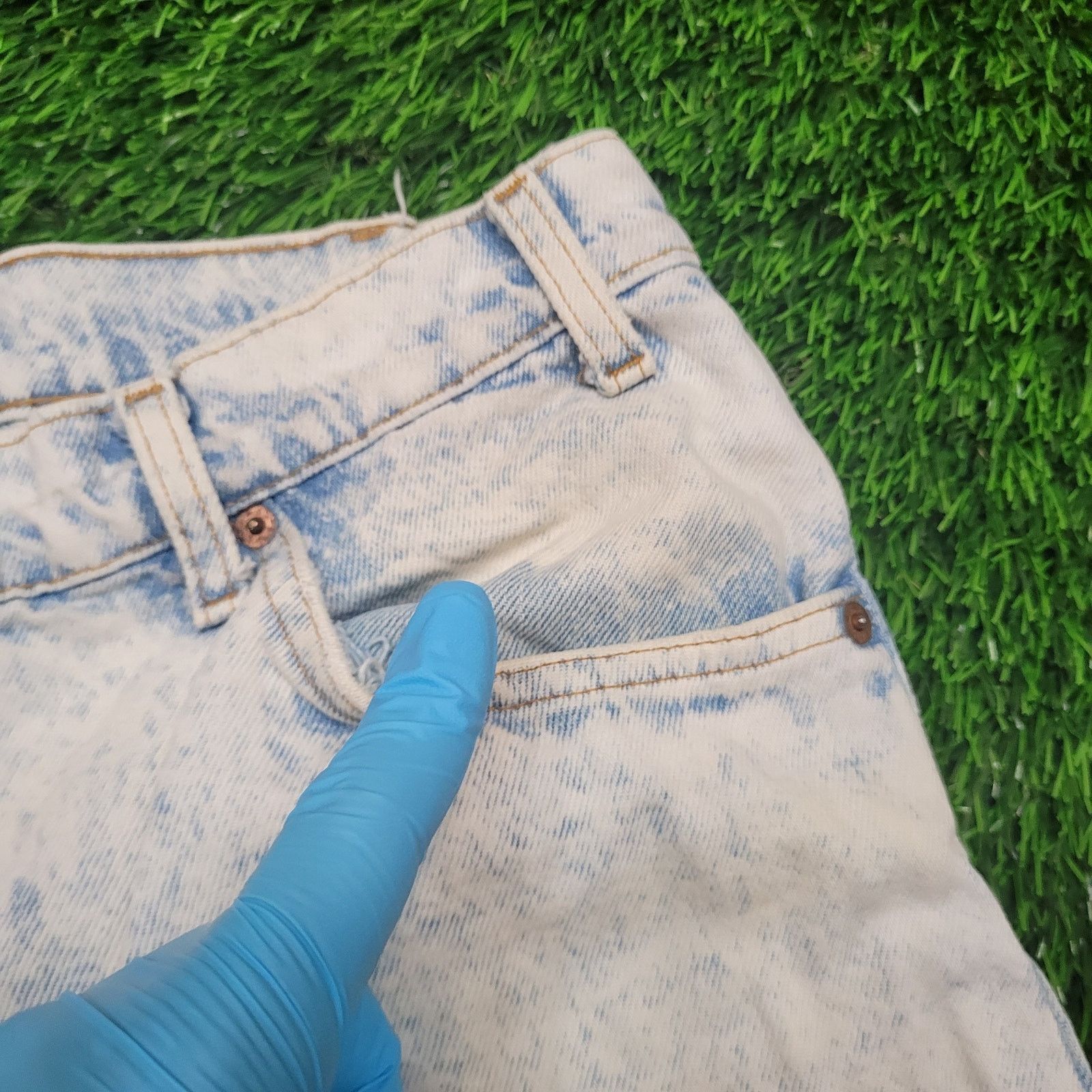 Levi's VTG 80s Orange Tab Levis 550 Acid Wash Jeans 36x30 Baggy Size US 36 / EU 52 - 6 Thumbnail