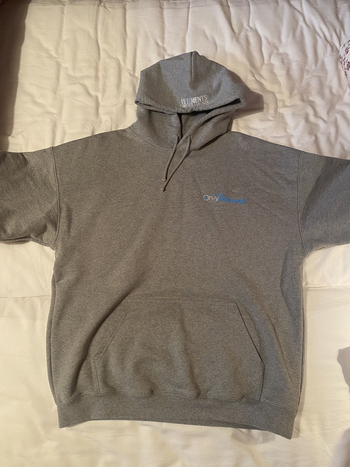 image of OnlyVetements Hoodie in Grey, Men's (Size XS)