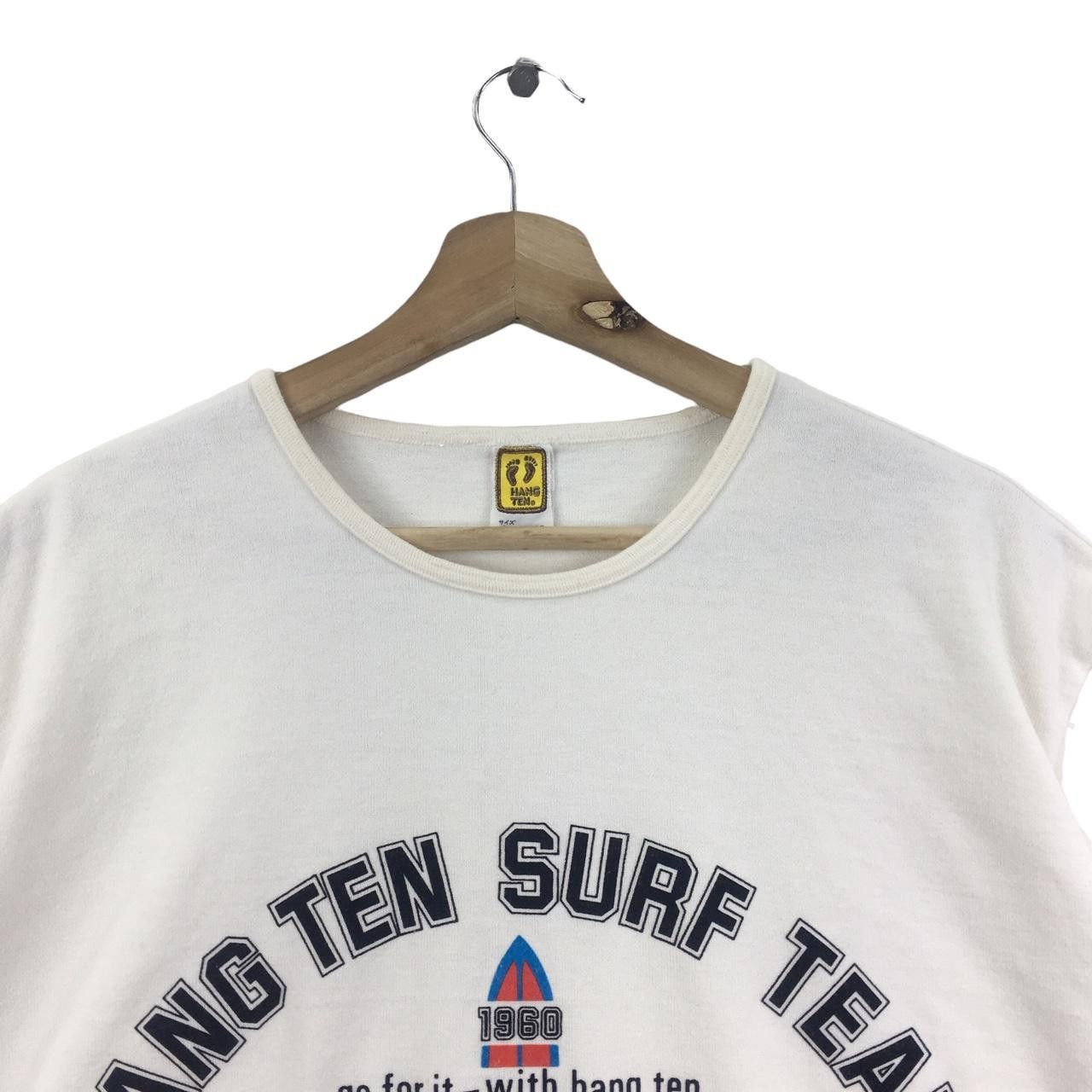 Hang Ten Vtg 80’ HANG TEN SURFING Hawaii Surf Team Tee Shirt Stock Size US L / EU 52-54 / 3 - 2 Thumbnail