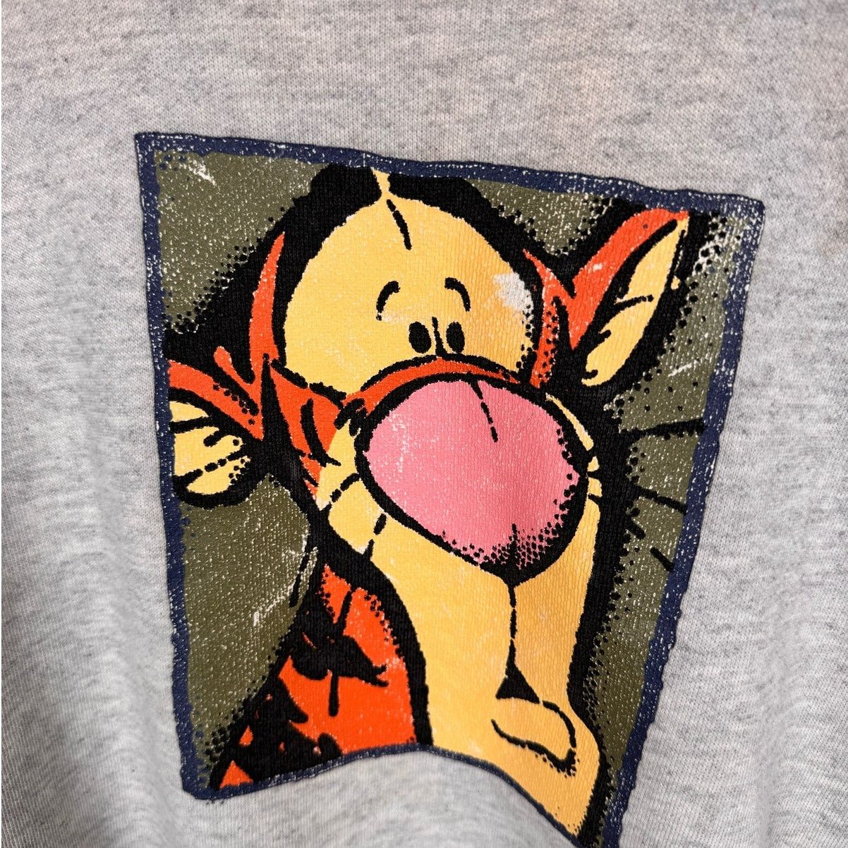 Disney × Vintage VTG 90s Disney Tigger Big Print Sweatshirt Sz XL Gray Size US XL / EU 56 / 4 - 7 Thumbnail