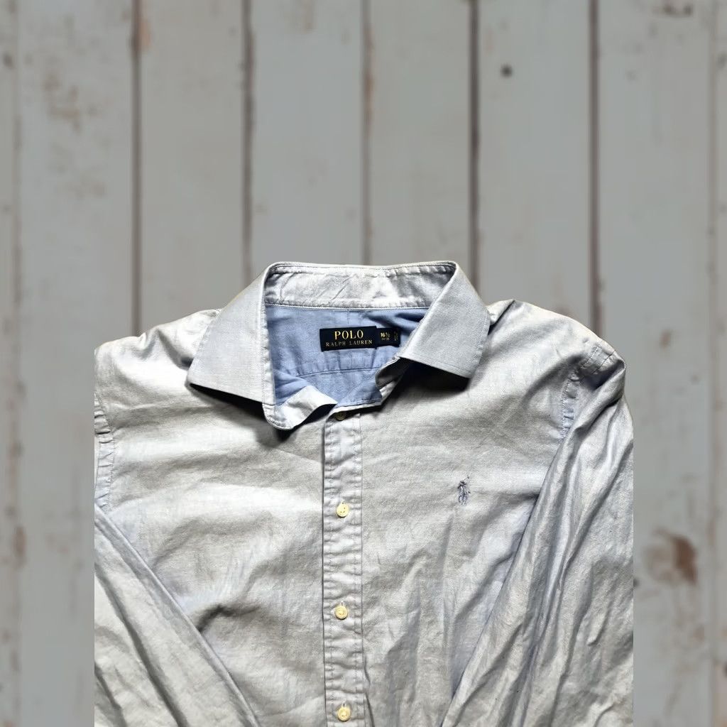 Polo Ralph Lauren VINTAGE Polo Ralph Lauren Shirt Mens 16.5 34/35 Light Blue Long Sleeve Button Down Pony Size US XL / EU 56 / 4 - 1 Thumbnail