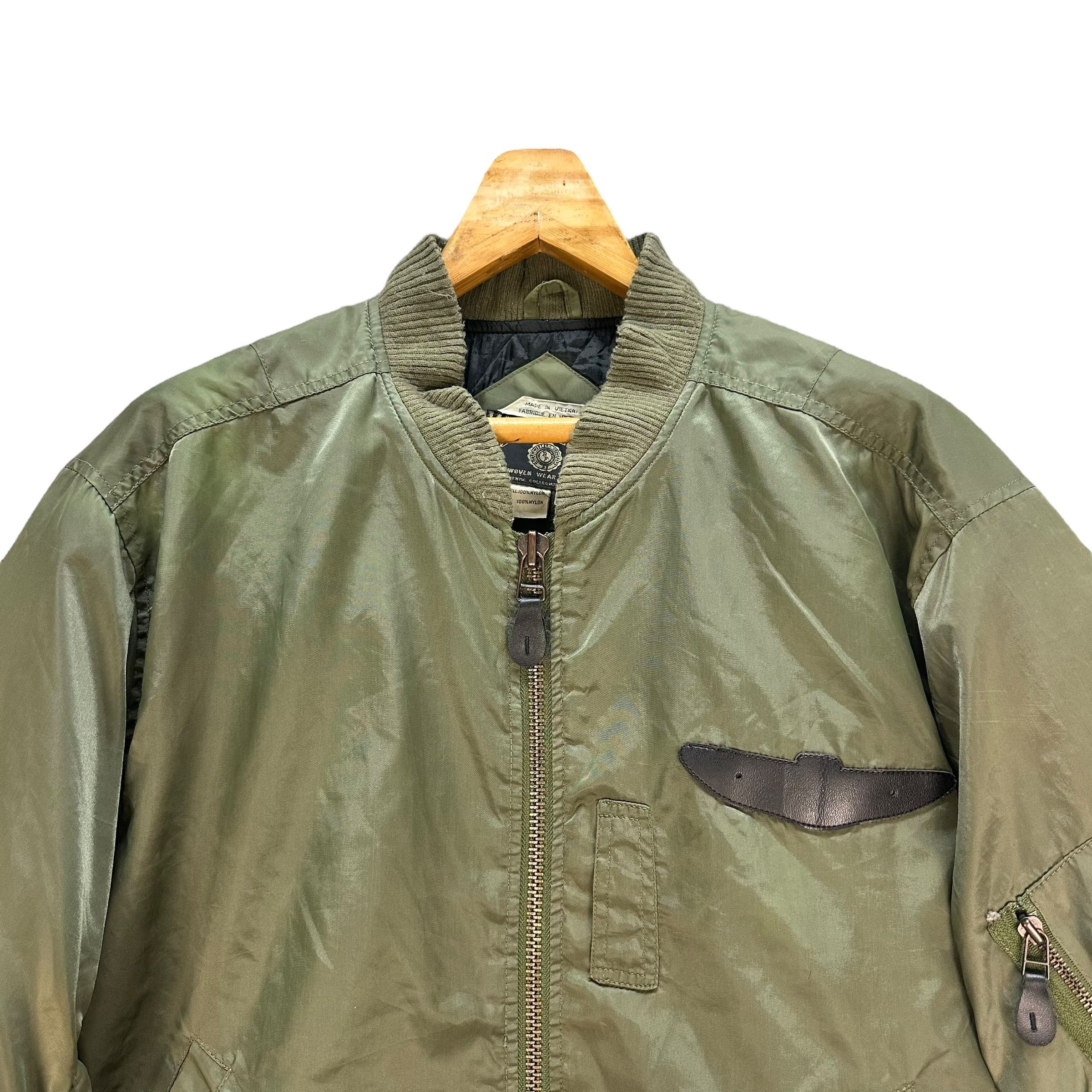 Vintage BACK FIRE USA Big Logo MA-1 Bomber Jacket #A9-0215 Size US L / EU 52-54 / 3 - 4 Thumbnail