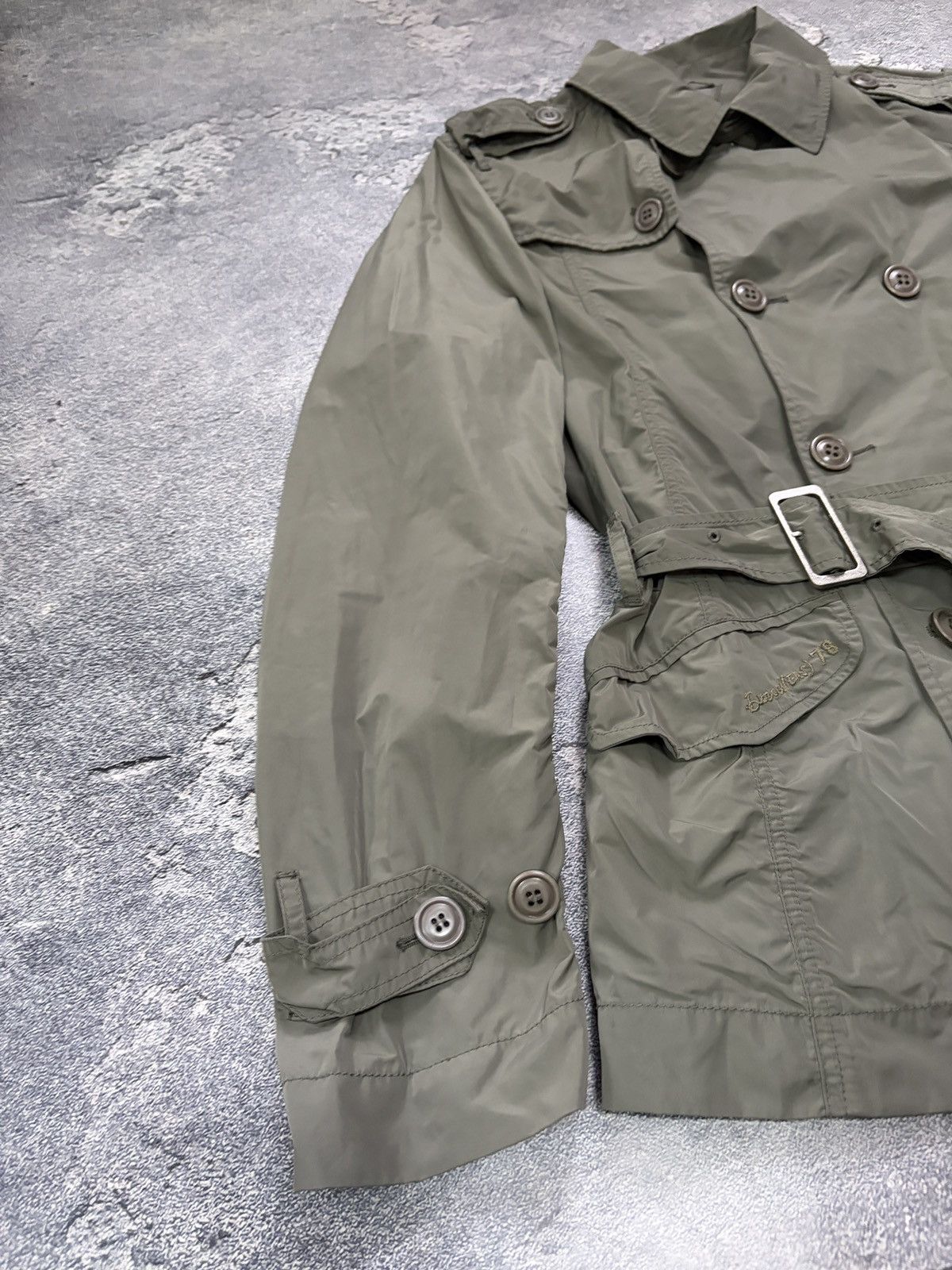 Diesel Diesel Green Double-Breasted Trench Coat M Light Windbreaker Size M / US 6-8 / IT 42-44 - 15 Thumbnail