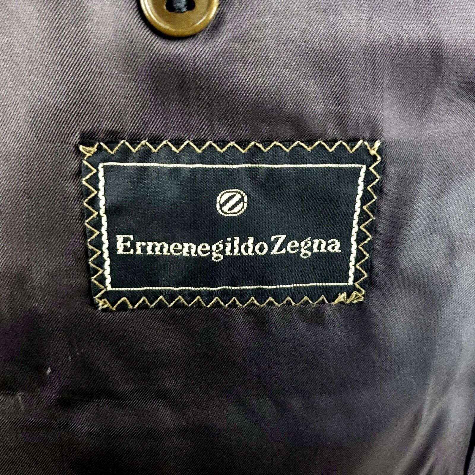 Ermenegildo Zegna Ermenegildo Zegna 44L 2 Button Super 100s Wool Striped Gray Size 44L - 8 Thumbnail