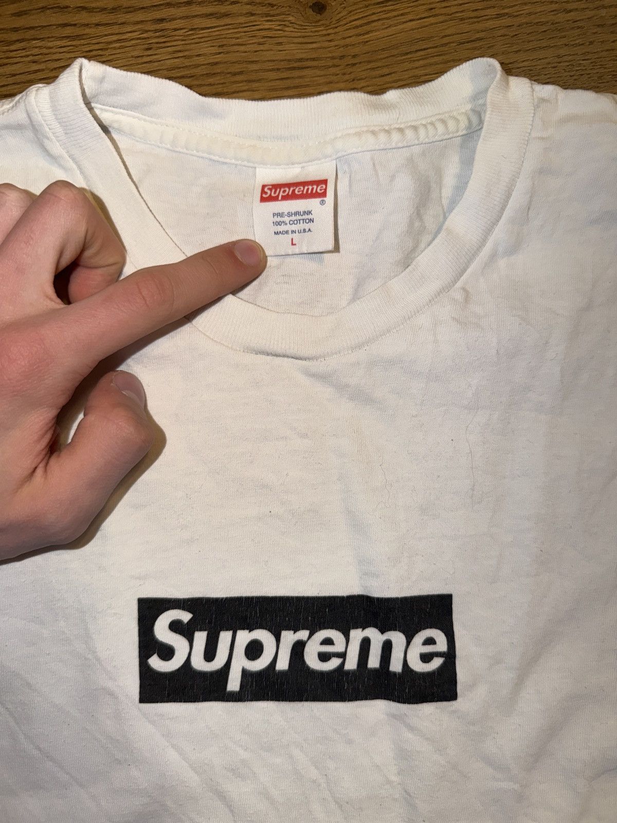 Supreme RARE 2016 Supreme Paris “bonjour madame” box tee Size US L / EU 52-54 / 3 - 4 Thumbnail