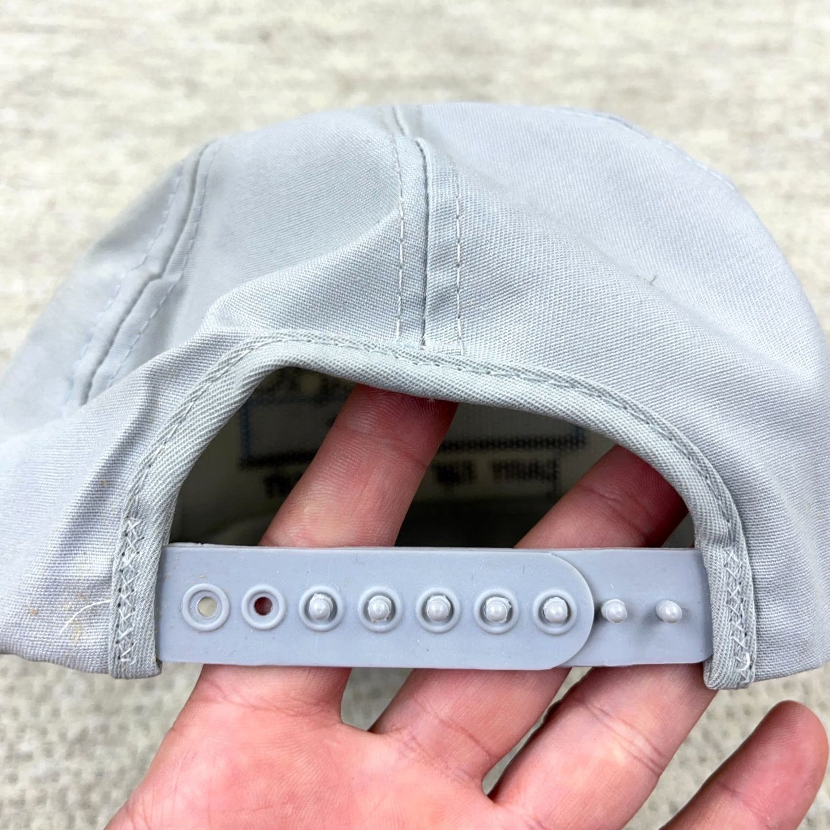 Roper VINTAGE Carolac Trucker Hat Cap Snapback Made In USA Rope 80s 90s Farm Dairy Gray Mens Size ONE SIZE - 7 Thumbnail
