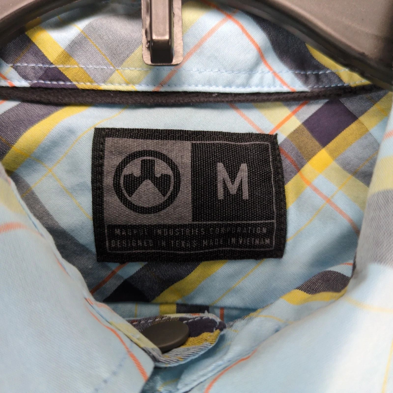 Other Magpul Industries Lt Blue Plaid Snap Up Shirt Men's M Casual Size US M / EU 48-50 / 2 - 3 Thumbnail