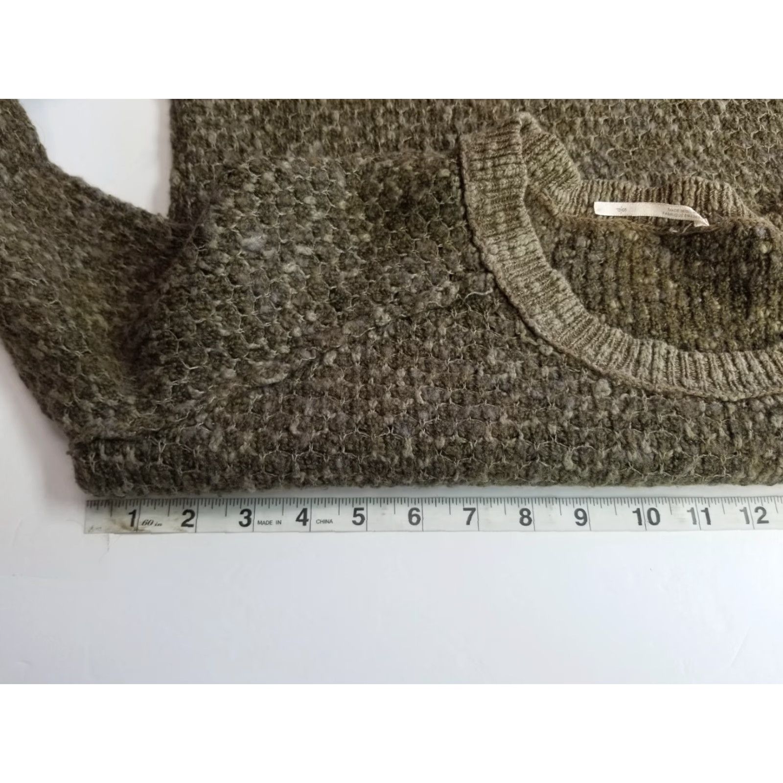 Free People Free People Womens Sweater Small Brown Cotton Knit Pullover Size S / US 4 / IT 40 - 3 Thumbnail