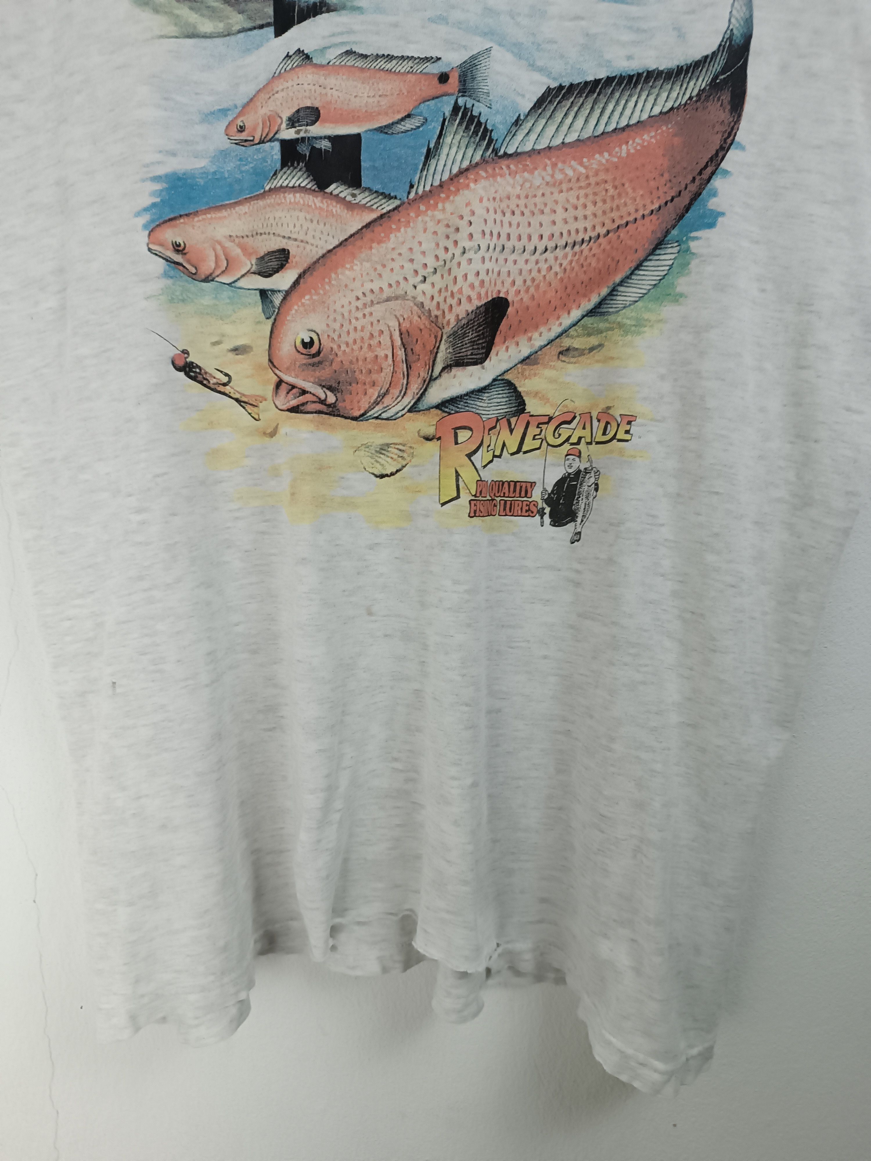 Bass Pro Shops THRASHED FADED VINTAGE 90'S RENEGADE FISHING LURE BASS PRO Size US L / EU 52-54 / 3 - 12 Thumbnail