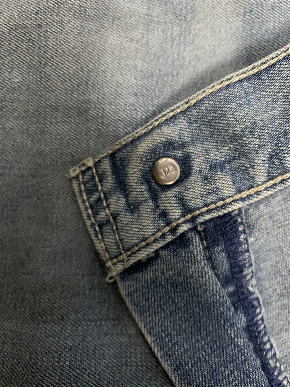 Levi's Vintage 90s Levis Faded Buckle Back Baggy Distressed Jeans Size US 34 / EU 50 - 6 Thumbnail
