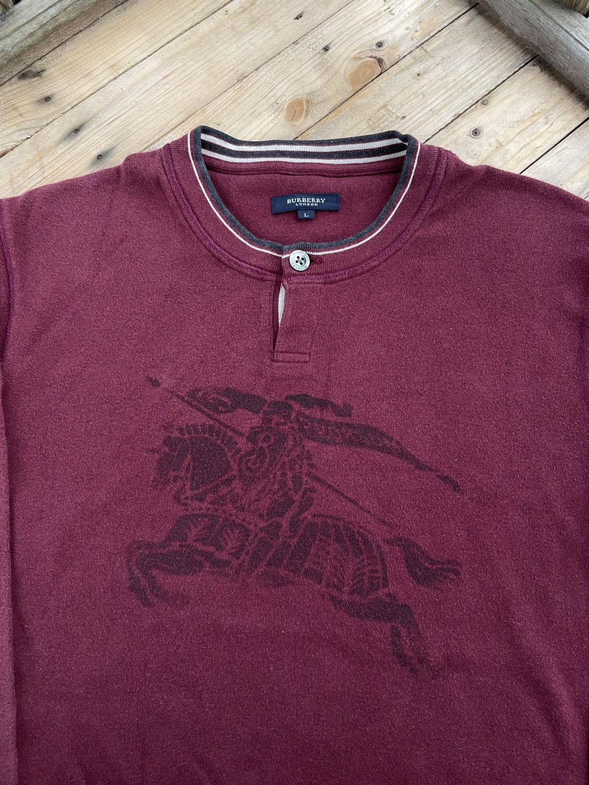 Burberry × Designer Burberry London Big Logo Maroon Size US L / EU 52-54 / 3 - 2 Thumbnail