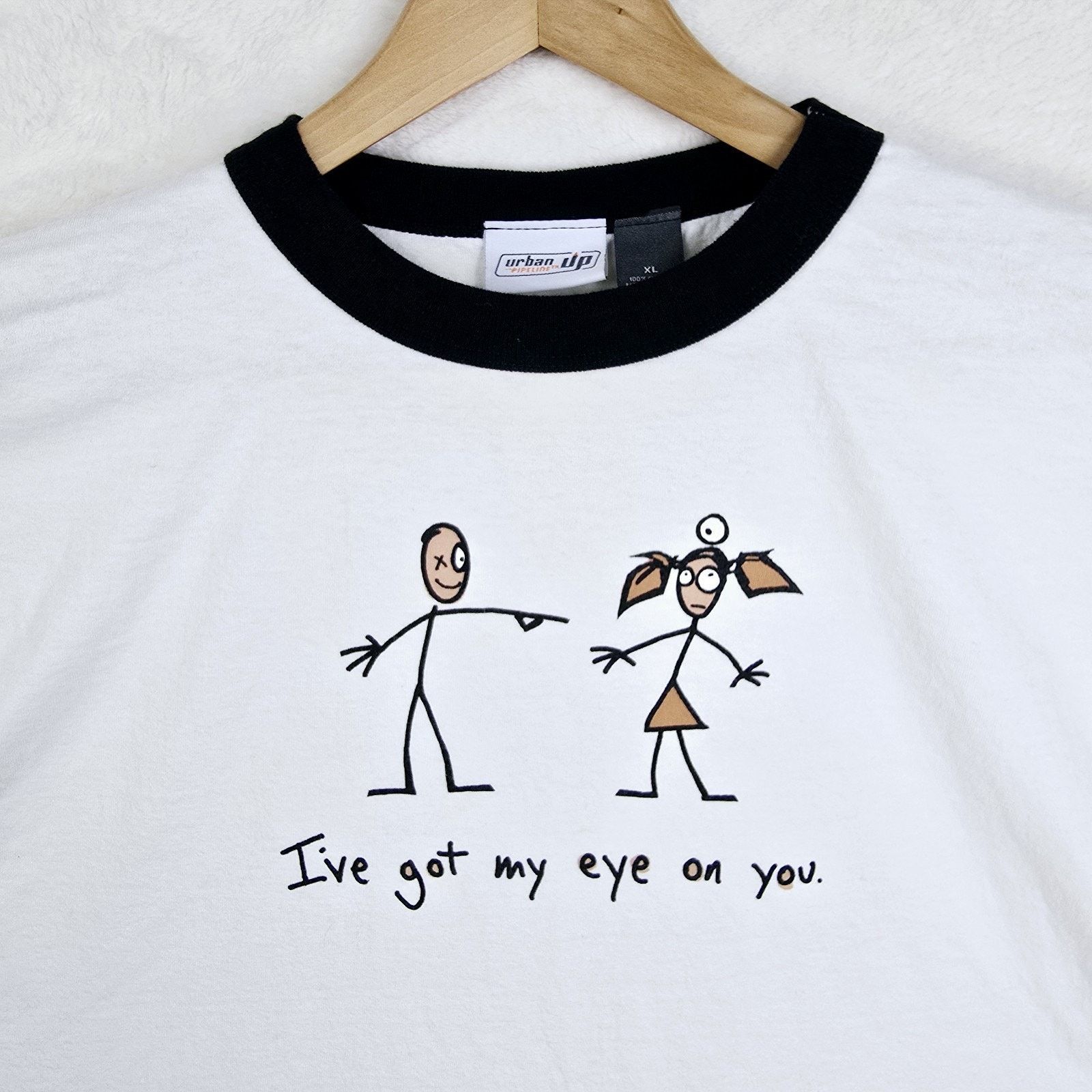 Urban Pipeline Urban Up Pipeline Ringer Tee Shirt "I Got My Eye On You" XL Size US XL / EU 56 / 4 - 3 Thumbnail