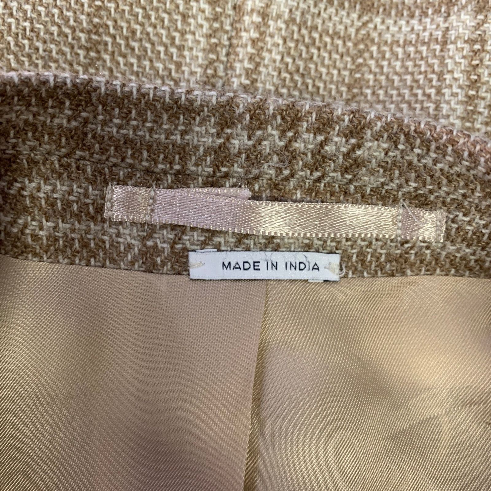 Other ATELIER MUNRO 38 Off White Check Notch Lapel Sport Coat Size 38R - 5 Thumbnail