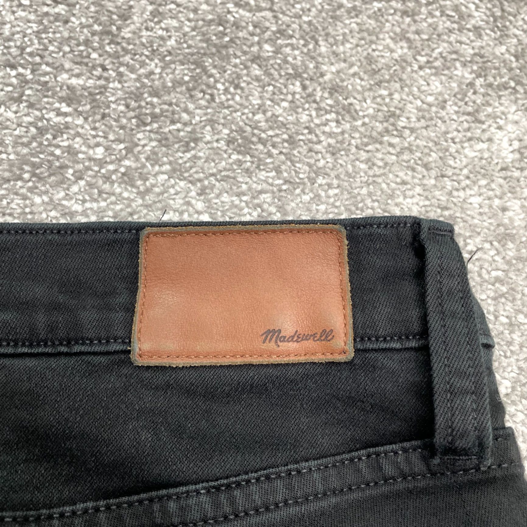 Madewell Madewell Skinny Jeans Womens 32 Black 8" Crop Mid Rise Casual Stretch Size 24" / US 00 / IT 34 - 4 Thumbnail
