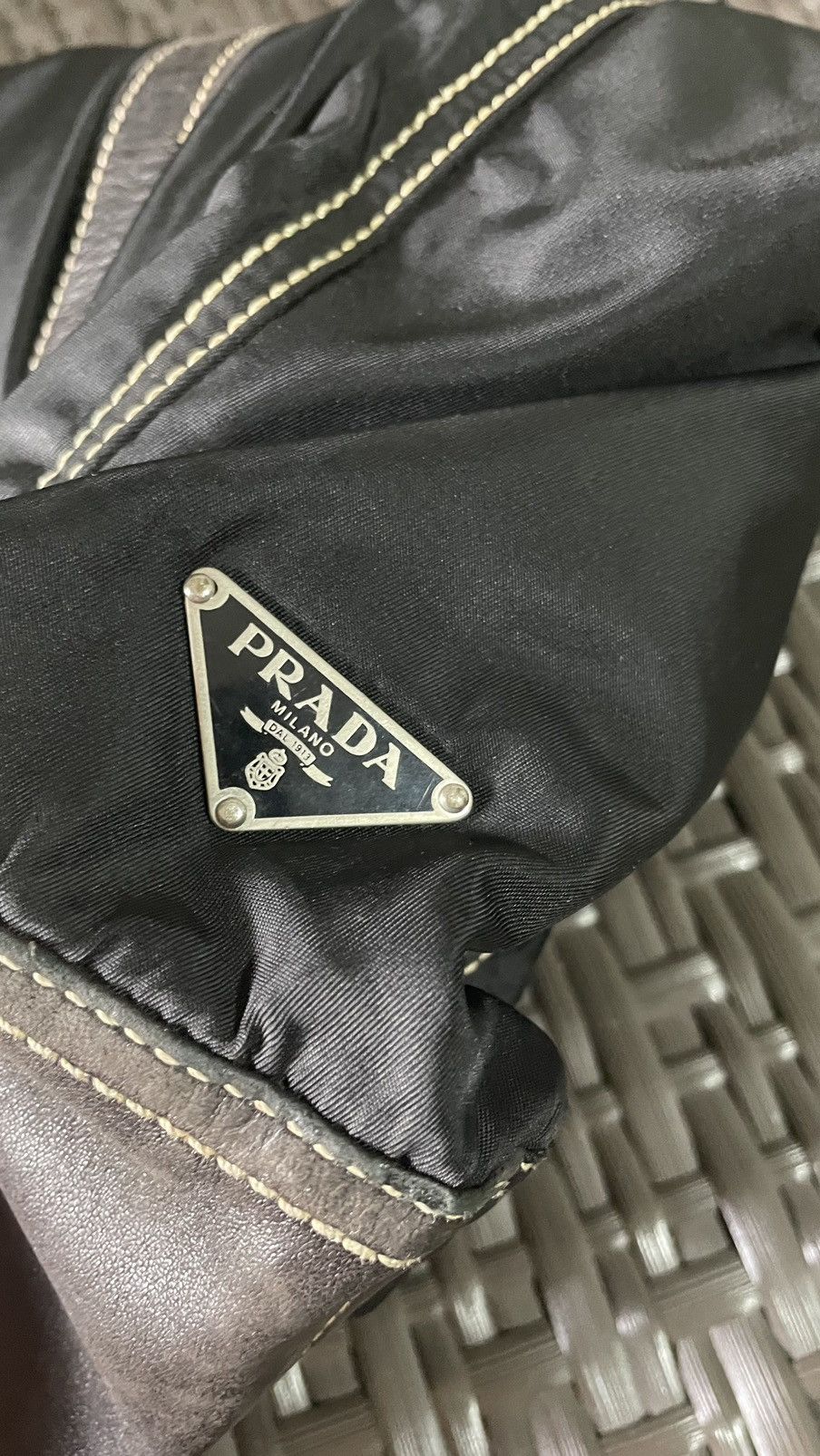 Prada × Vintage Prada Twist Tessuto Tote Bag Size ONE SIZE - 10 Thumbnail