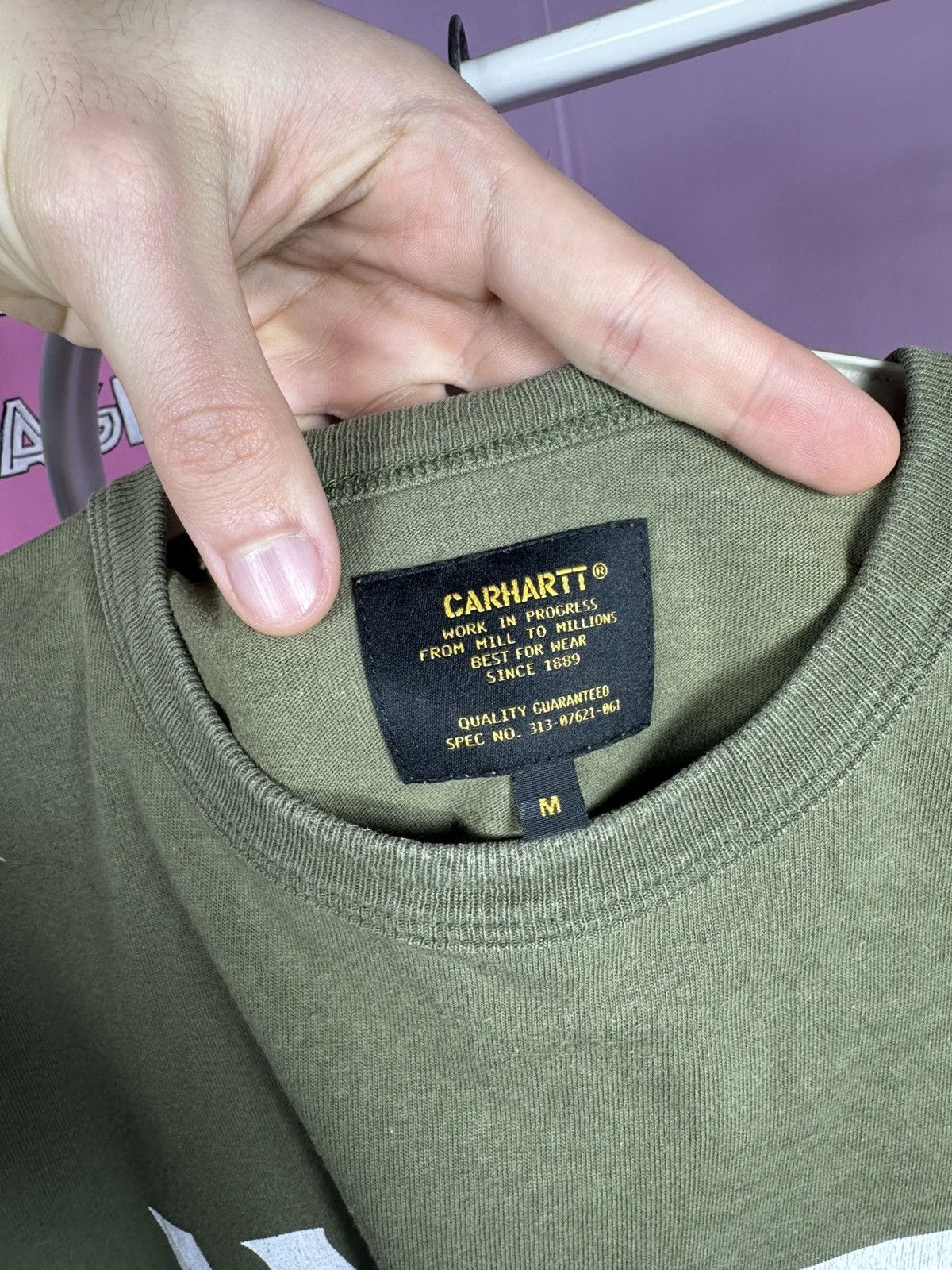 Carhartt Wip Carhartt WIP S/S White Flag T-Shirt Khaki Cotton Size M Size US M / EU 48-50 / 2 - 11 Thumbnail