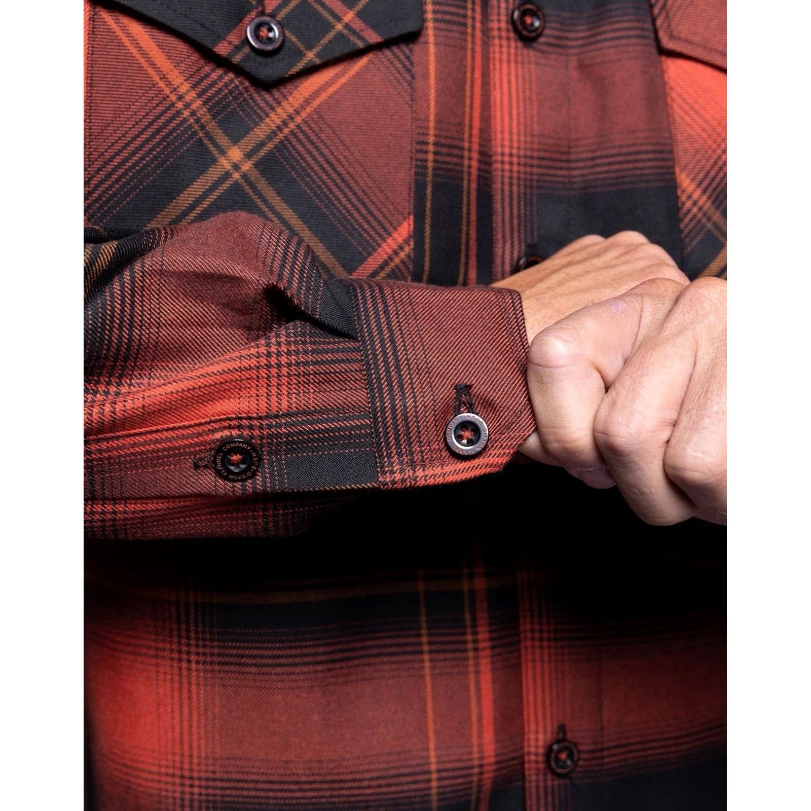 Vintage Dixxon Flannel Co. Shirt L Men's Red Black Orange Plaid Button-Up Long Sleeve Sixtee Stone Size US L / EU 52-54 / 3 - 6 Thumbnail
