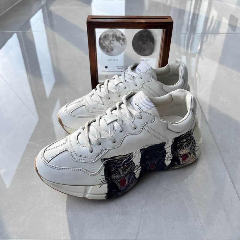 Gucci Gucci Rhyton Tiger Print Dad Sneakers for Men 0079 Size US 9 / EU 42 - 1 Thumbnail