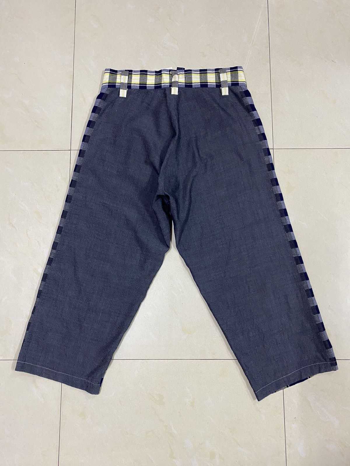 Yohji Yamamoto Limi Feu Ankle Cut Wide Leg Wool Pants