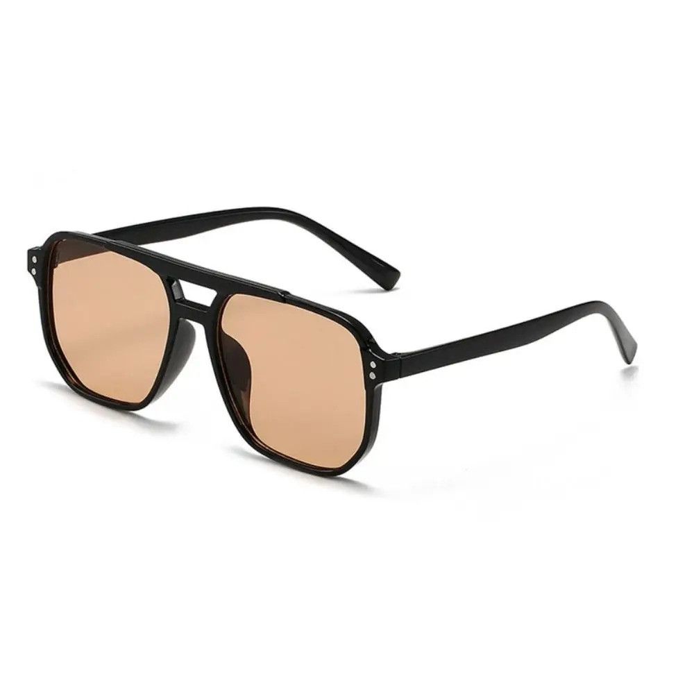 Khaki Square Frame Sunglasses Summer