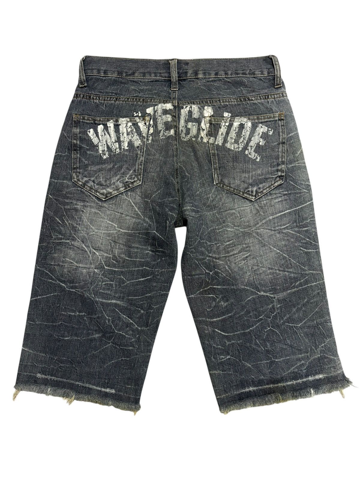 Japanese Brand Vtg Nylaus Japan Strike Faded Short Jeans Size US 30 / EU 46 - 2 Thumbnail