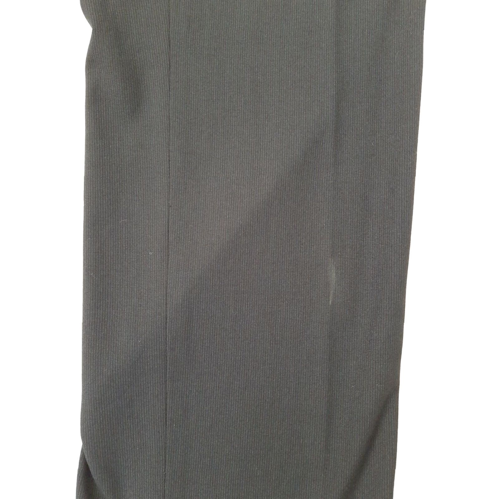 Vintage AXCESS CLAIBORNE DRESS PANTS SIZE 32 X 30 Polyester Black Gray Striped Formal Dress Pants Mens 30 Inseam Regular Waist 32 Size US 32 / EU 48 - 2 Thumbnail