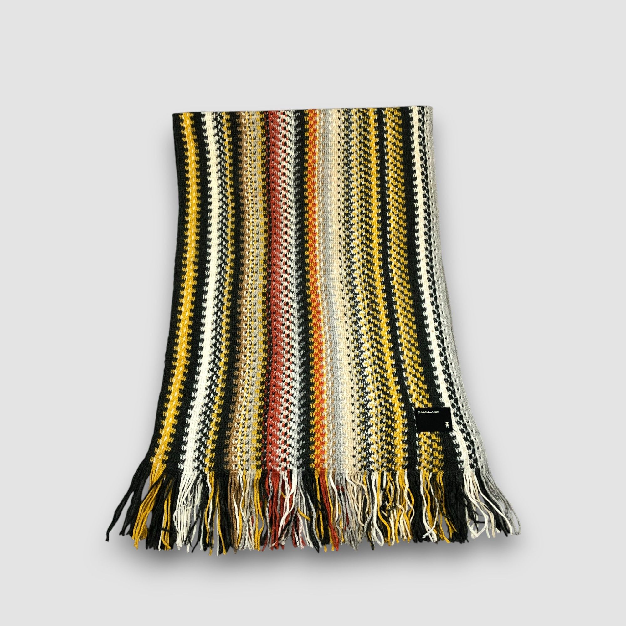 Takeo Kikuchi Vintage Takeo Kikuchi Scarf Muffler Knitted Wool Scarves Size ONE SIZE - 2 Thumbnail