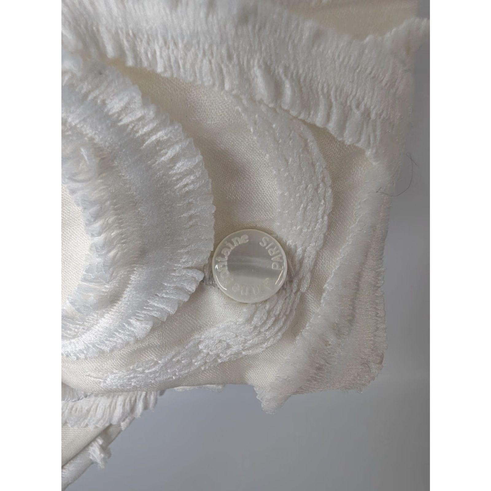 ANNE FONTAINE VINTAGE Anne Fontaine Paris Silk Sheer Ivory Collar Long Sleeve Blouse Shirt 38 Size XS / US 0-2 / IT 36-38 - 3 Thumbnail