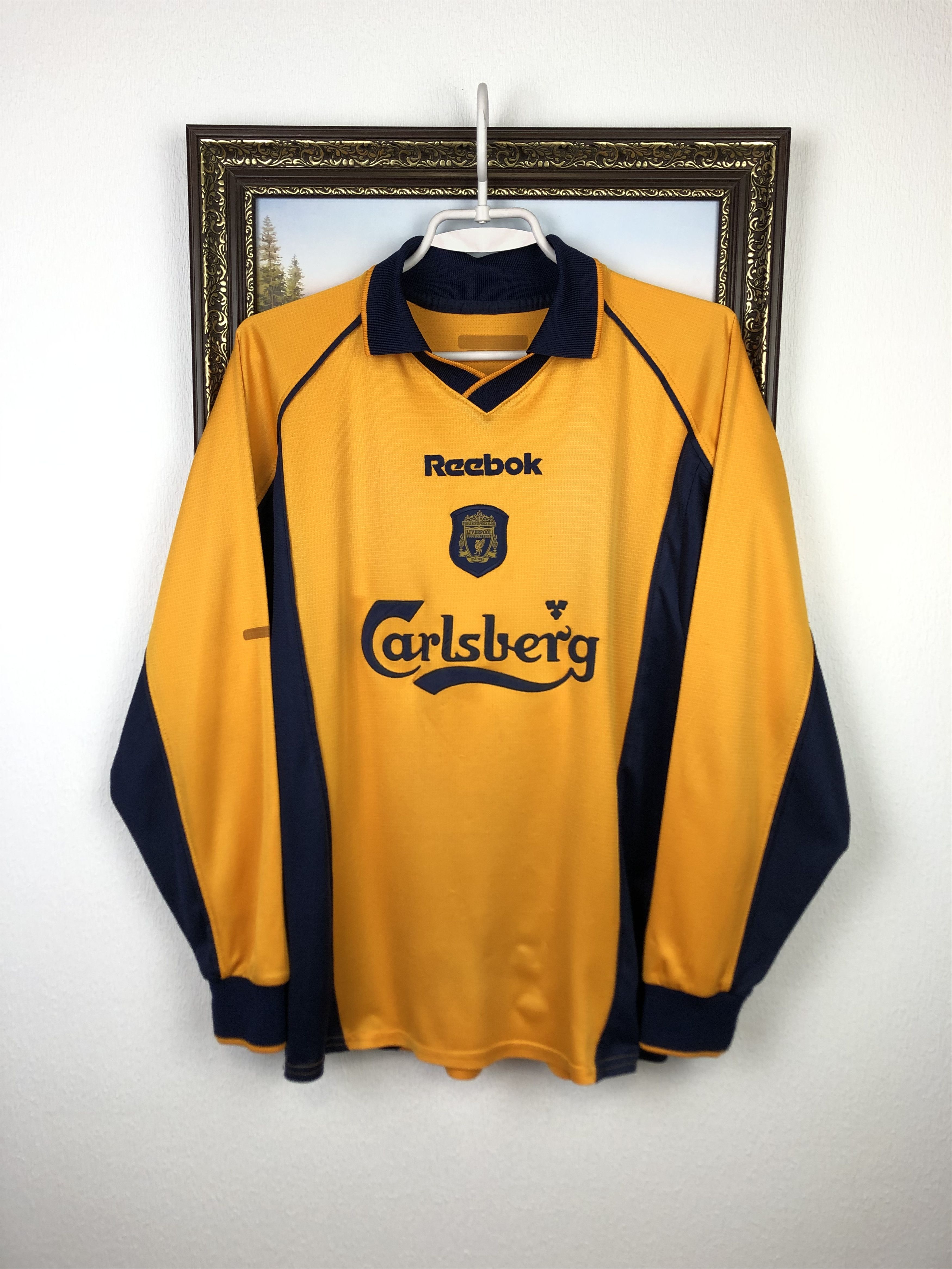 Vintage Liverpool football shirt 2000 Soccer Long Sleeve Jersey Size US S / EU 44-46 / 1 - 1 Thumbnail