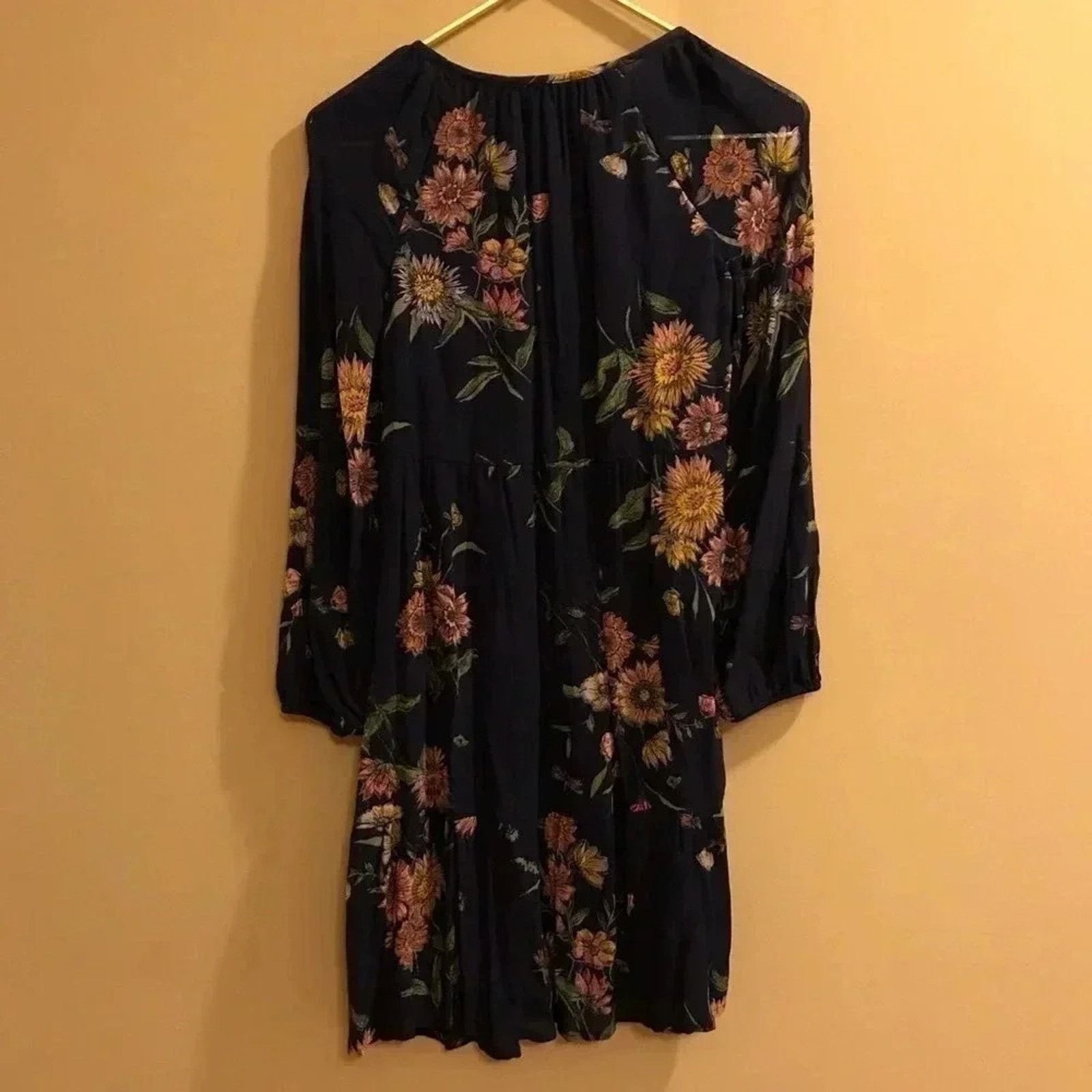 Old Navy Old Navy Floral Dress Blue NWT Sz XS Long Sleeves Boho Tunic Size XS / US 0-2 / IT 36-38 - 6 Thumbnail